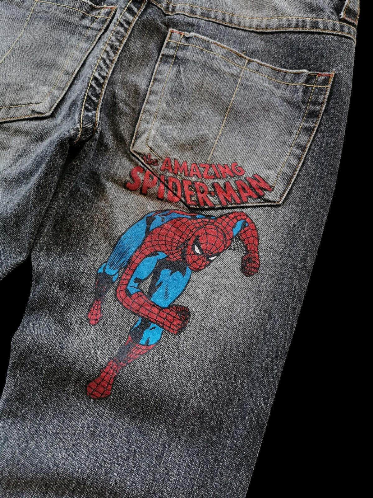 Vintage Vintage Switch Marvel Comics Distressed Denim Jeans 30x32.5 Size US 30 / EU 46 - 4 Thumbnail