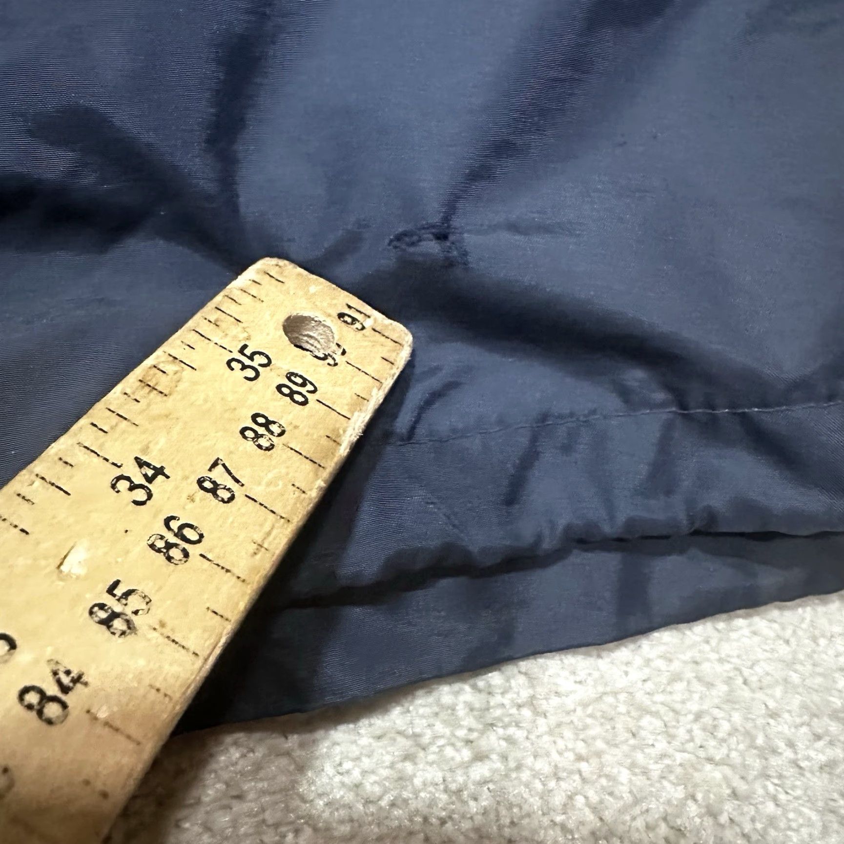 Vintage VINTAGE Western Nylon Jacket Mens Large Blue 70s Zipper Bomber Full Zip Lined Insulated Short Jacket/Coat Size US L / EU 52-54 / 3 - 6 Thumbnail