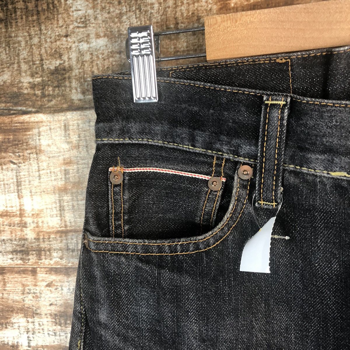 Japanese Brand DL Uniqlo Black Denim Pants #C288 Size US 29 - 7 Thumbnail