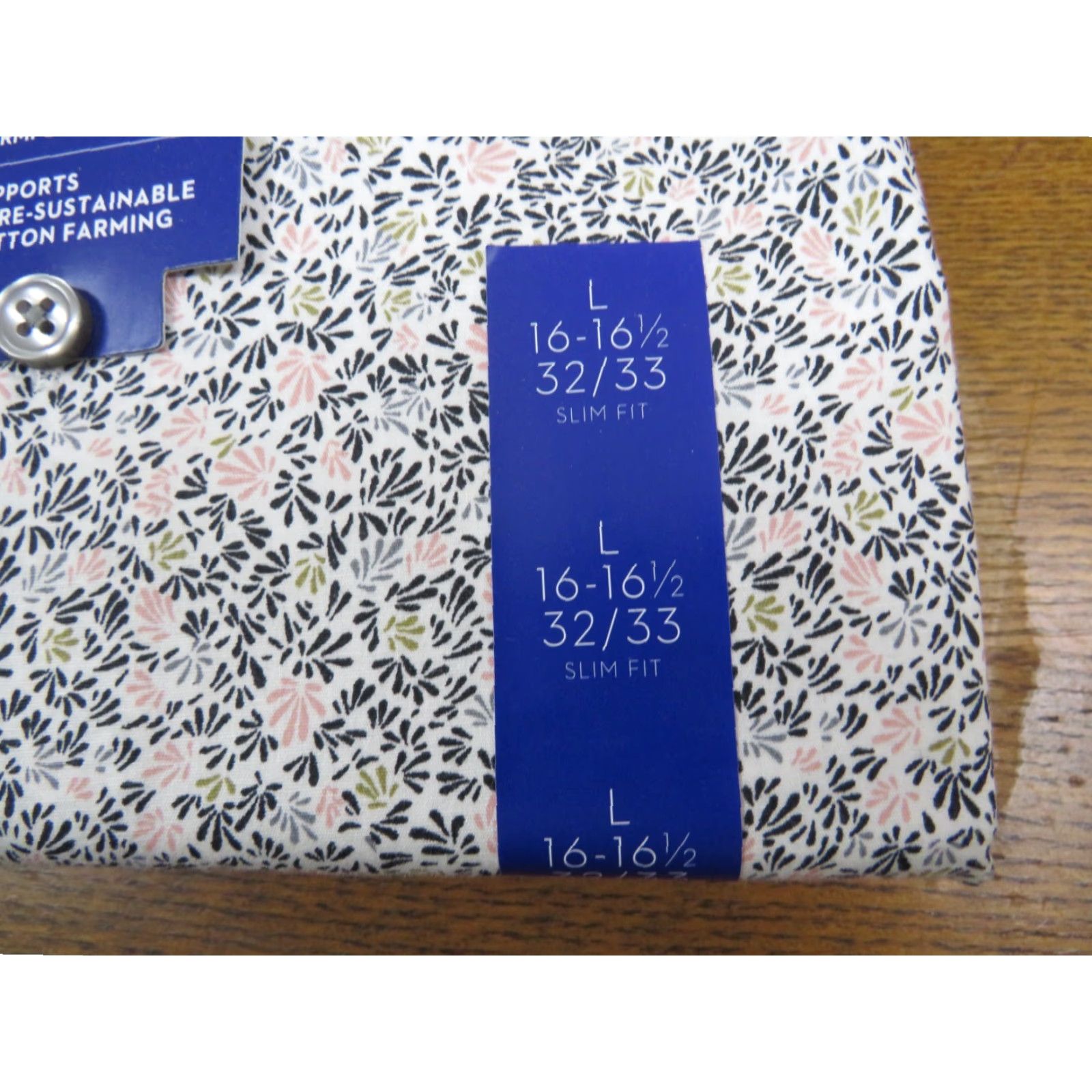 Apt. 9 Apt.9 Button-Down Dress Business Shirt Slim 16-16.5 32-33 L Multicolor Cotton Paisley Short Sleeve Button-Up Mens Size US L / EU 52-54 / 3 - 3 Thumbnail