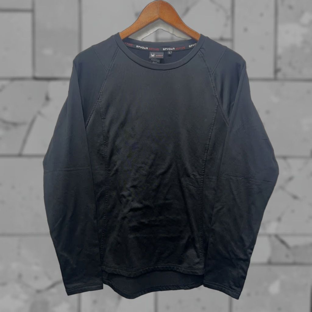 Spyder Spyder Black Longsleeve Athletic T-Shirt Mens L Size US L / EU 52-54 / 3 - 1 Thumbnail