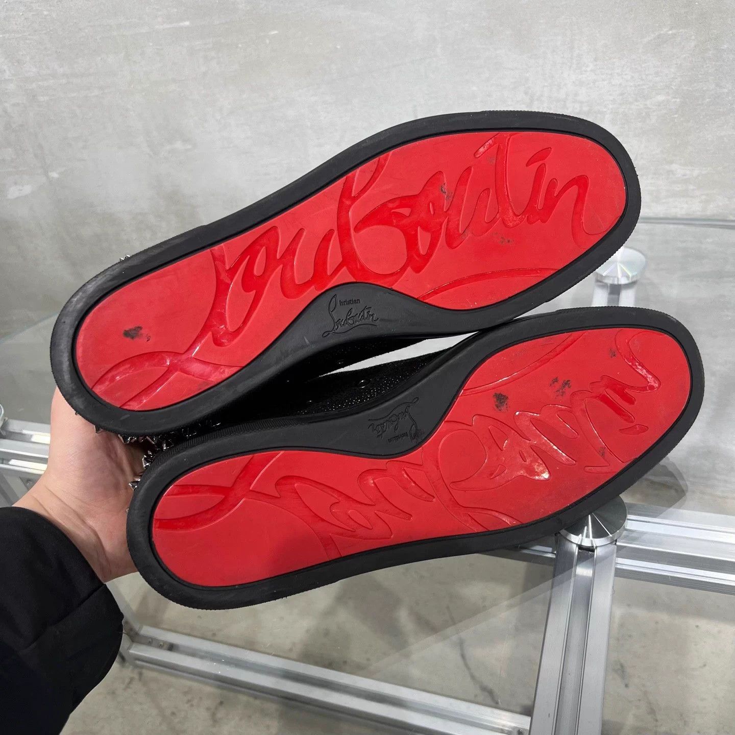 Other CL Black Red Sole Riveted 44 Shoes Size US 11 / EU 44 - 7 Thumbnail