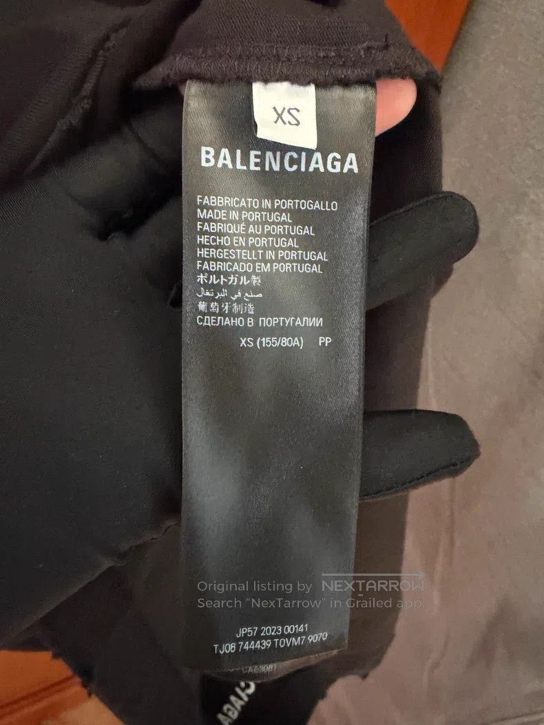 Balenciaga Balenciaga Qixi Festival limited edition black short-sleev Size US XS / EU 42 / 0 - 4 Thumbnail