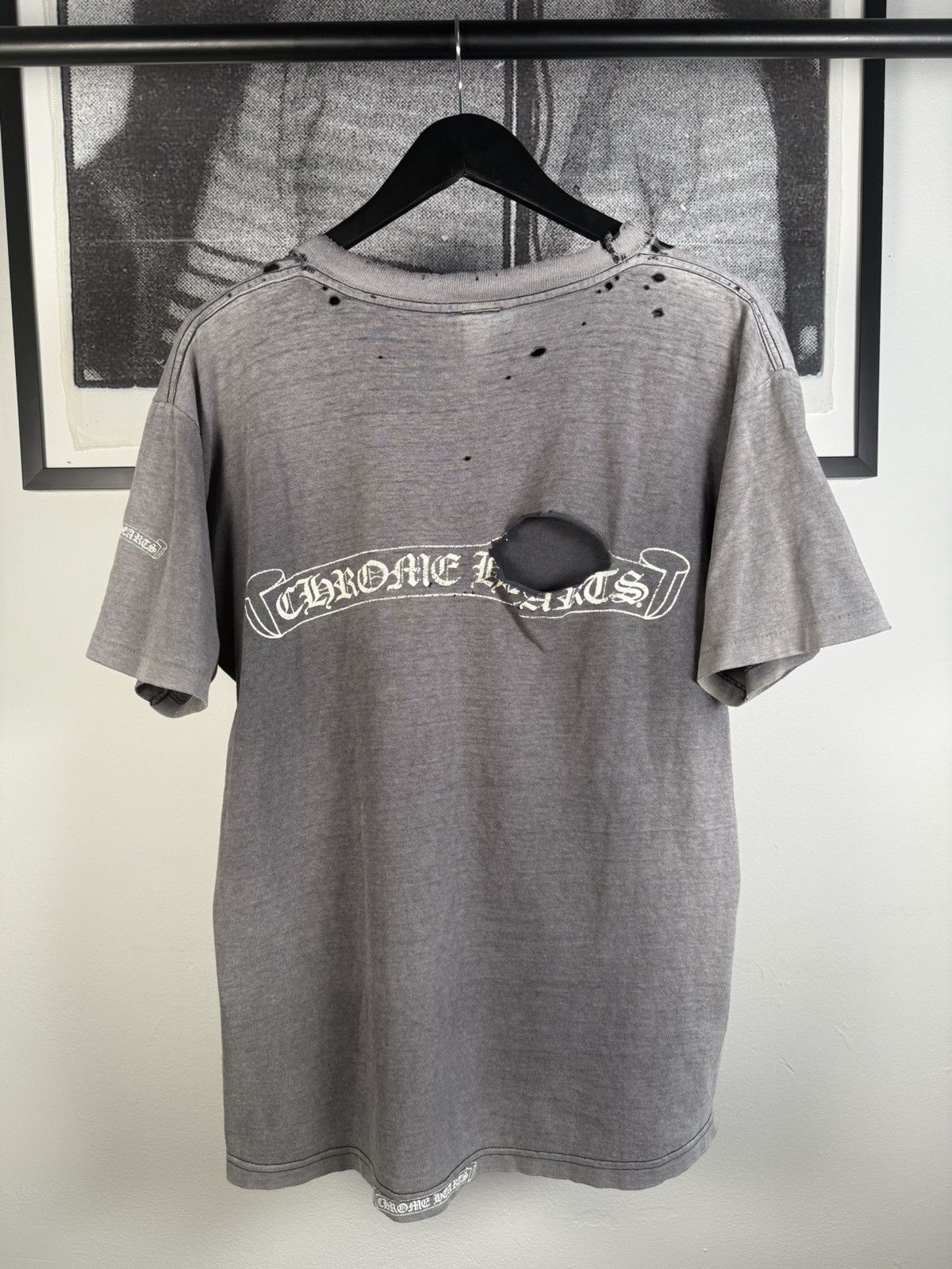 Chrome Hearts ULTIMATE VINTAGE CHROME⛓️90s THRASHED & SUNFADED LOGO POCKET Size US L / EU 52-54 / 3 - 1 Thumbnail