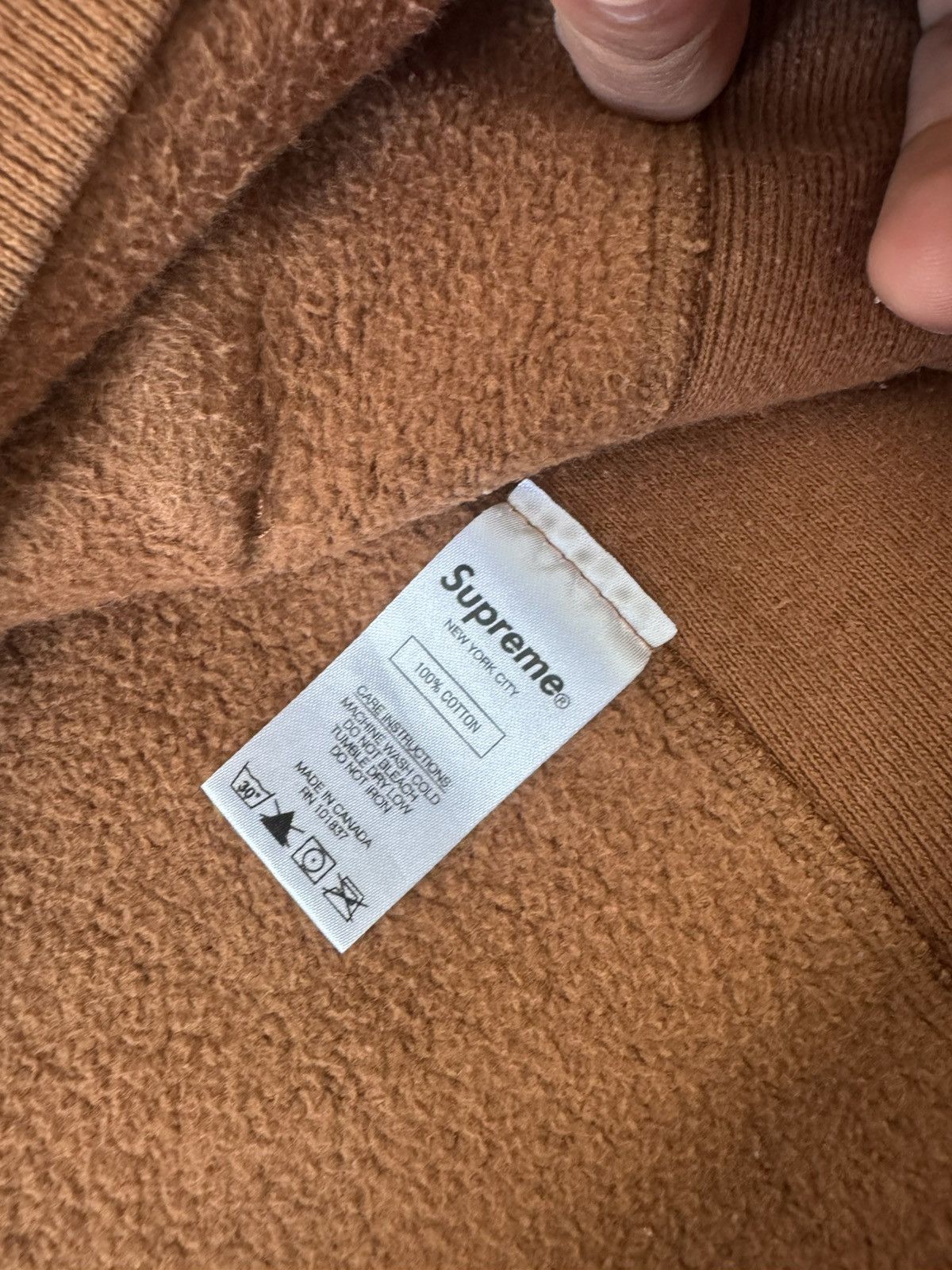 Supreme Supreme Arabic Brown Hoodie Vintage Size US XL / EU 56 / 4 - 7 Thumbnail