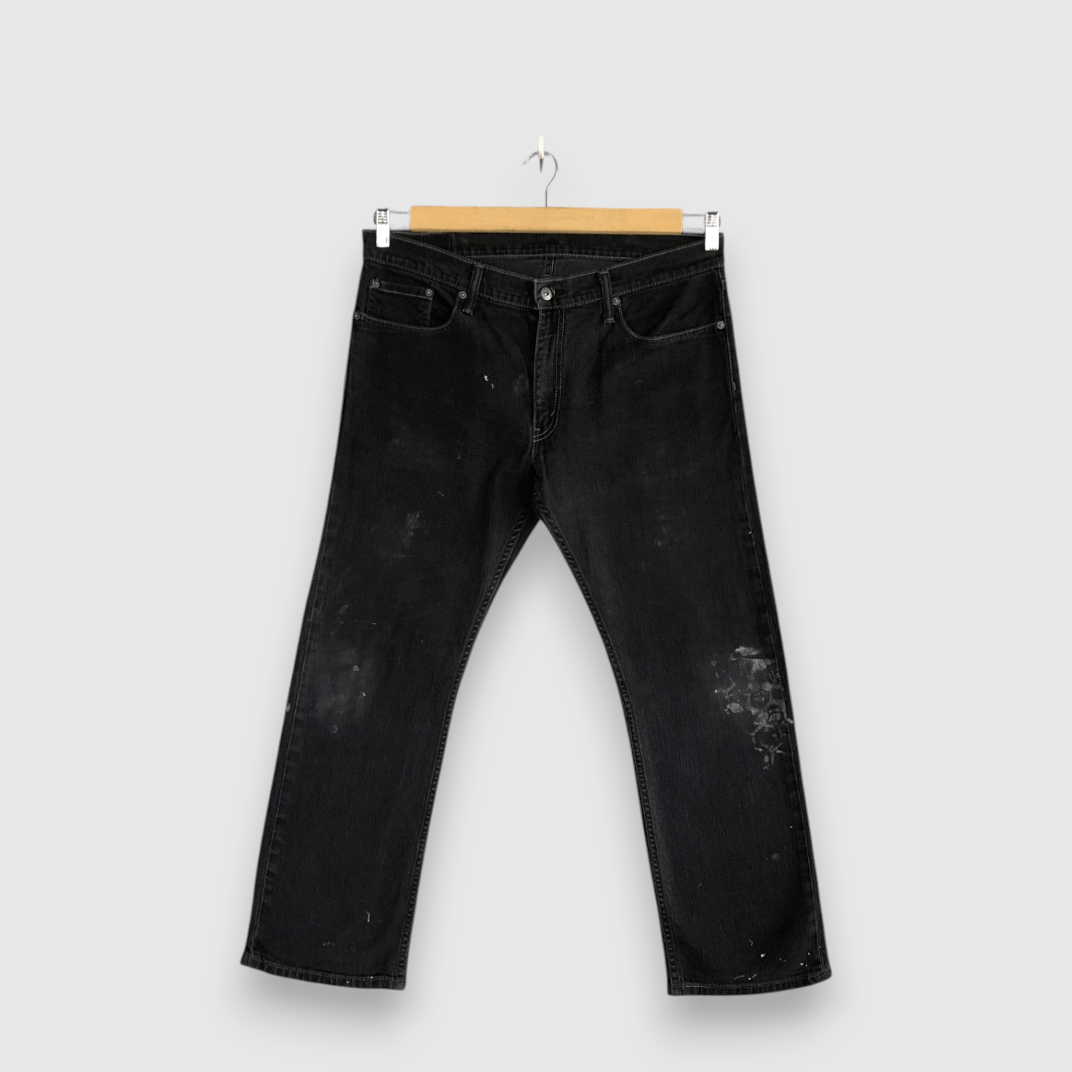 Levi's Vintage Levis Faded Black Jeans Levis 514 Light Wash Denim Size US 36 / EU 52 - 1 Thumbnail