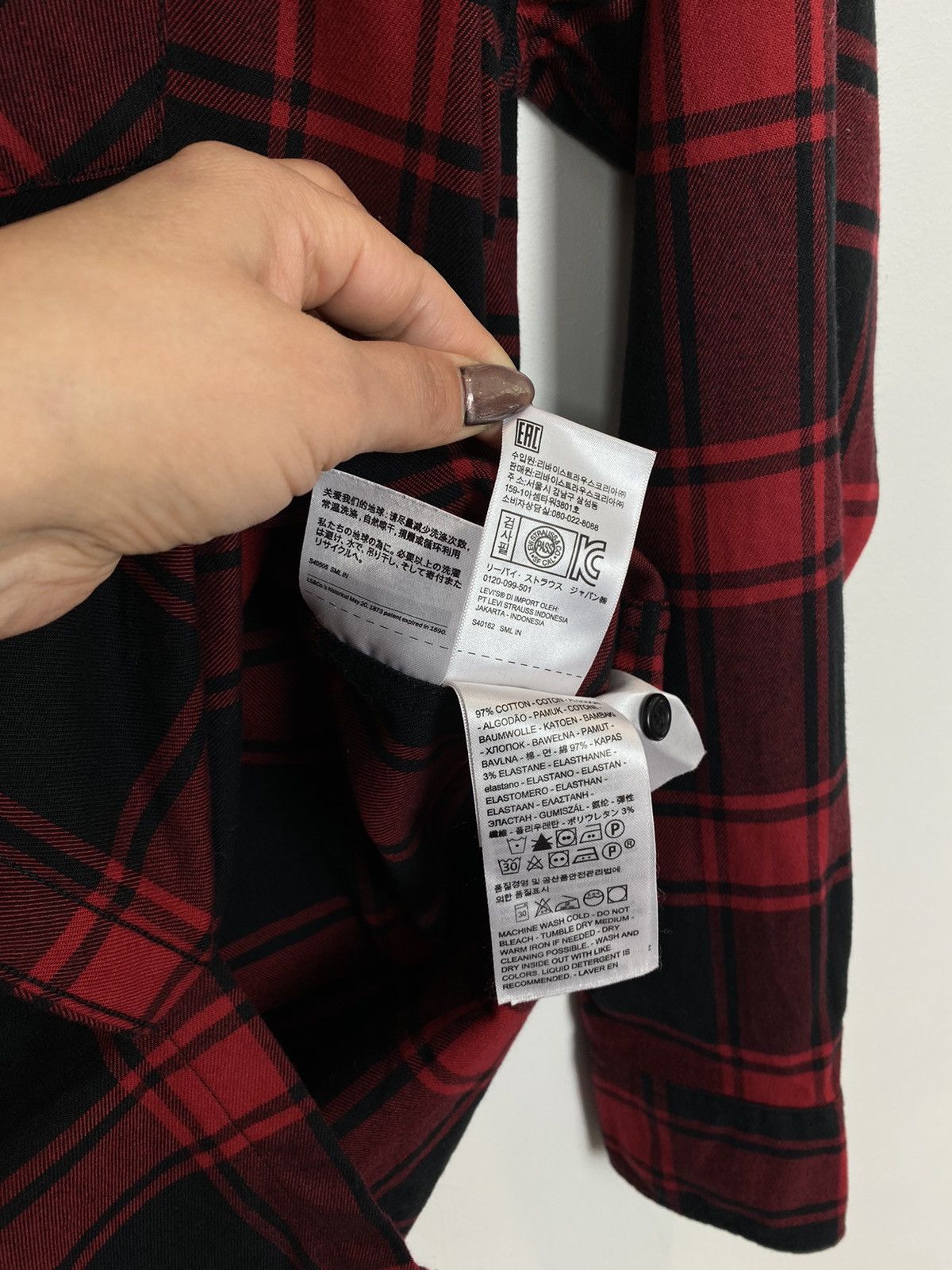 Levi's Levi’s Plaid check Shirt Red Style Workwear Retro 90’s Hype Size US M / EU 48-50 / 2 - 9 Thumbnail