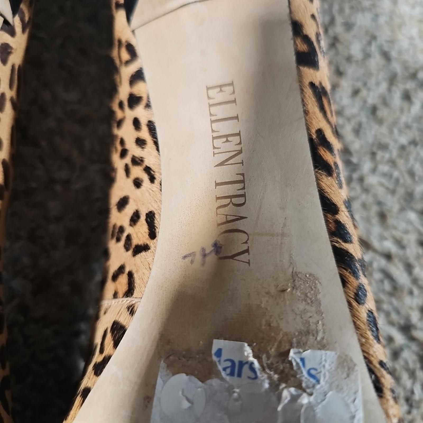 Other Ellen Tracy Vanna 8M Leopard Print Heels Real Cow Hair Size US 8 / IT 38 - 7 Thumbnail