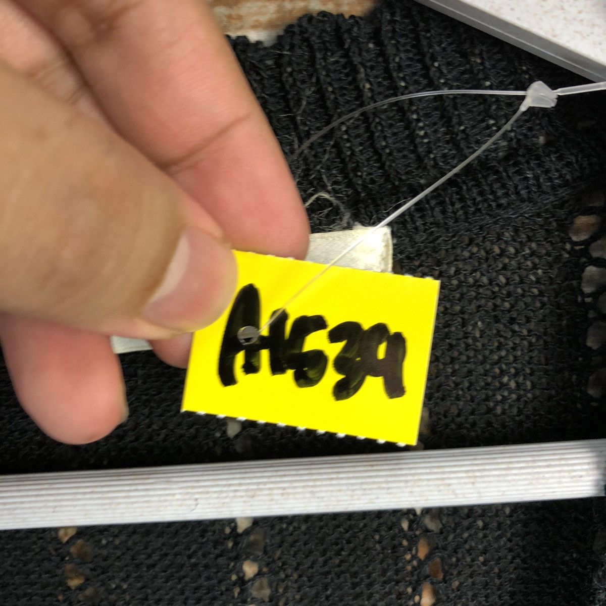 Homespun Knitwear × Japanese Brand Japanese Brand Black crochet Cardigan Knitwear #A1539 Size M / US 6-8 / IT 42-44 - 10 Thumbnail