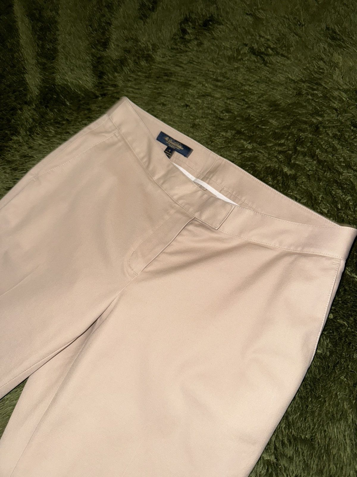 Brooks Brothers [4] Brooks Brothers Classic Fit Cotton Trouser Pants Beige Size US 31 - 2 Thumbnail