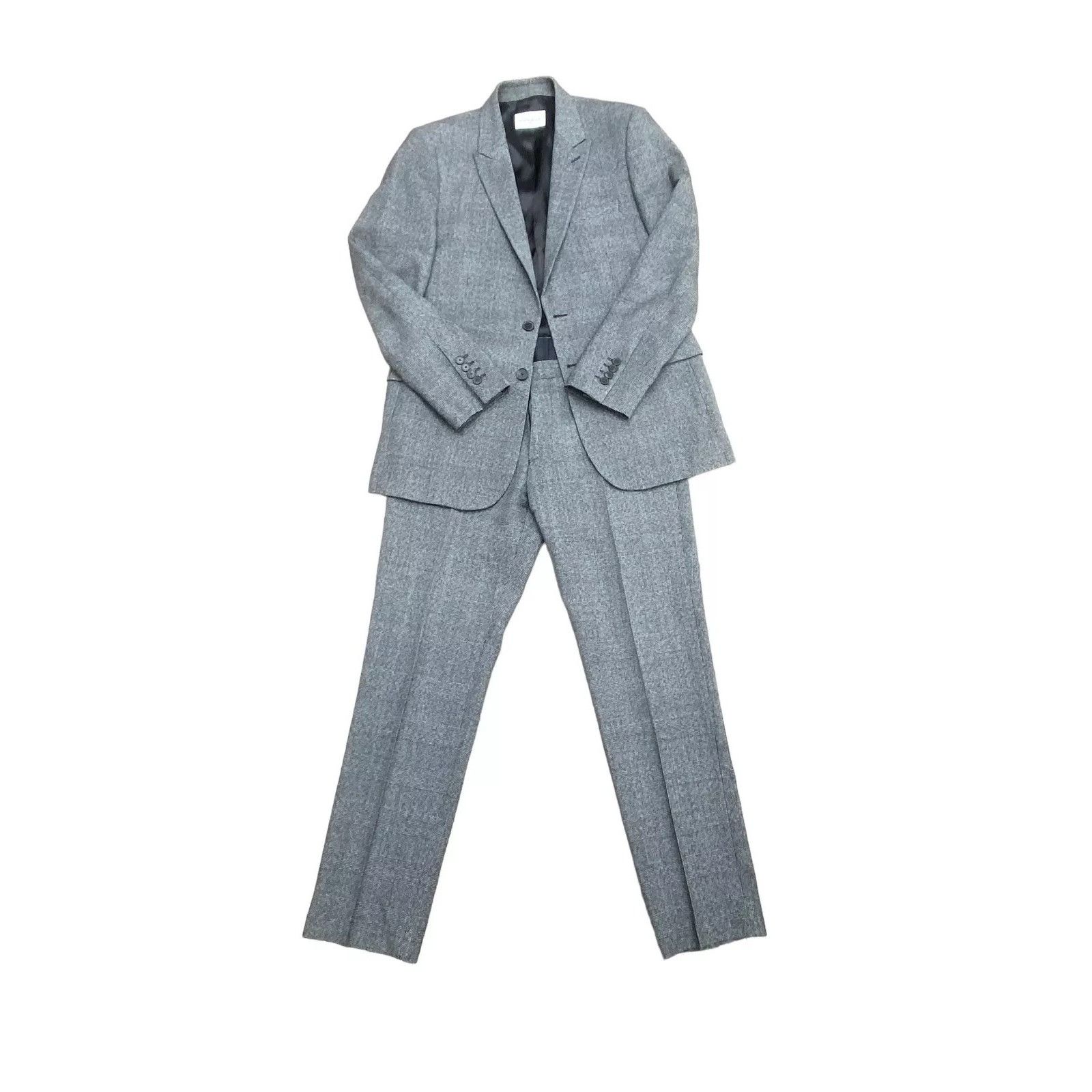 Sandro Grey Wool Suit Size 42R - 2 Thumbnail