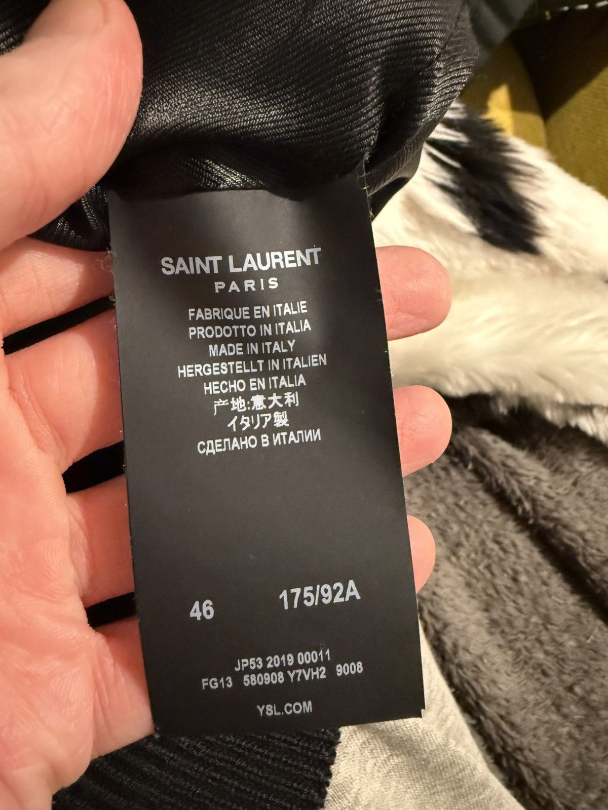 Saint Laurent Paris Saint Laurent Zebra Shearling Jacket Size US M / EU 48-50 / 2 - 7 Thumbnail
