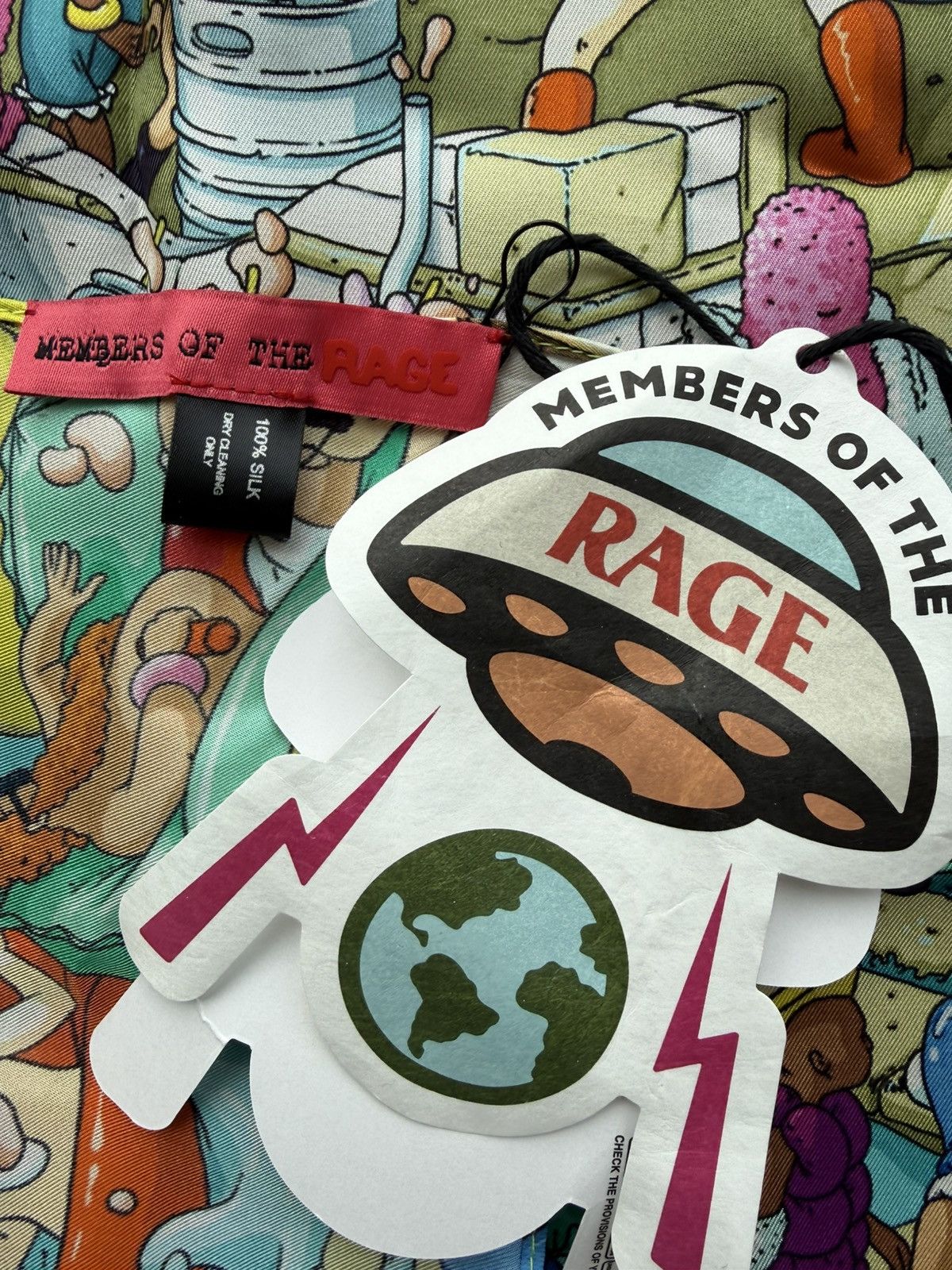 Other Kid Cudi Members of the Rage Custom 100% Silk Scarf Size ONE SIZE - 3 Thumbnail