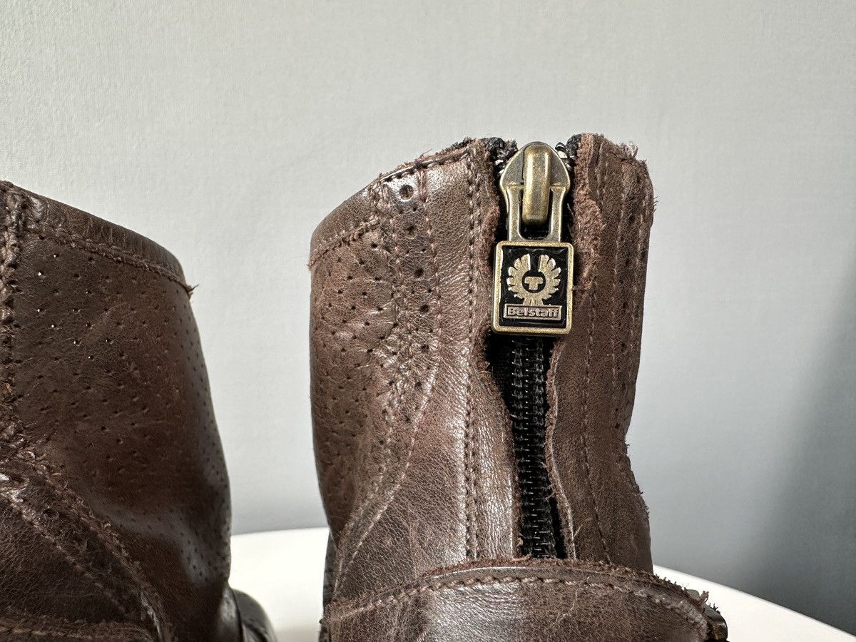 Belstaff BELSTAFF Agnes Vent Brown Leather Ankle Boots Perforated Size US 9 / IT 39 - 8 Thumbnail