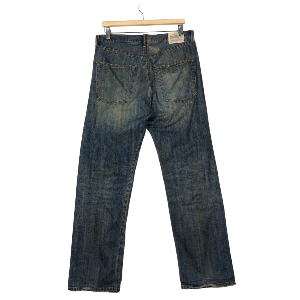 Japanese Brand 🔥Punk Design Distressed Style Denim Jeans Tough Japan Size US 34 / EU 50 - 8 Thumbnail