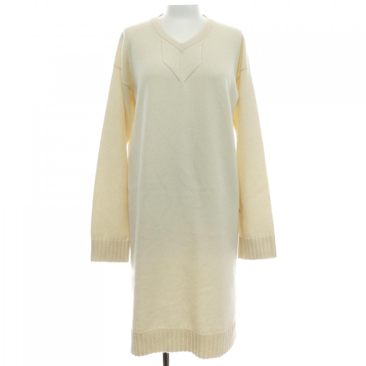 Hermes Hermes Hermès 100% Cashmere Dress 36 Textile Dresses DUTY FREE for USA Size ONE SIZE - 1 Thumbnail