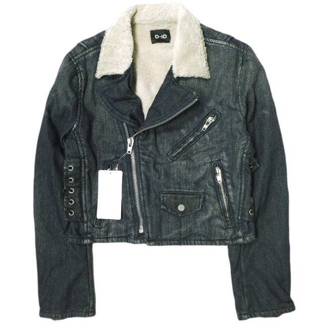Other Other D-ID BIKER JACKET Denim Jacket Cotton Outerwear 136217 Size ONE SIZE - 1 Thumbnail