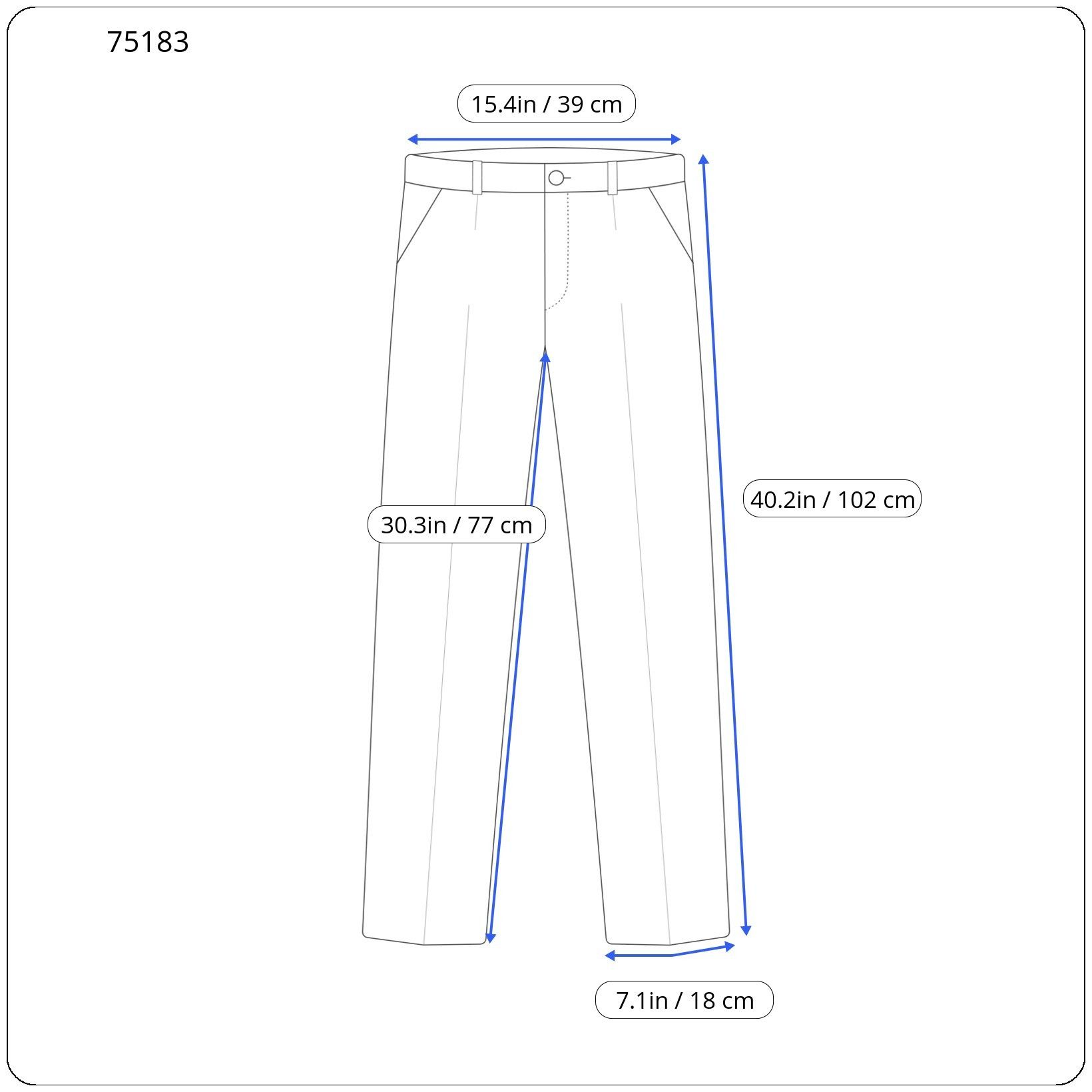 Suitsupply BRESCIA UK36R Blue Wool Lined Trousers 75183 Size 36R - 4 Thumbnail