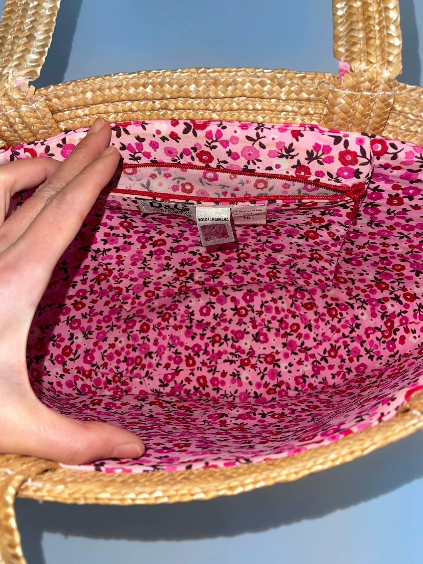Dolce & Gabbana D&G Straw Shoulder Bag Beach Vacation Size ONE SIZE - 3 Thumbnail