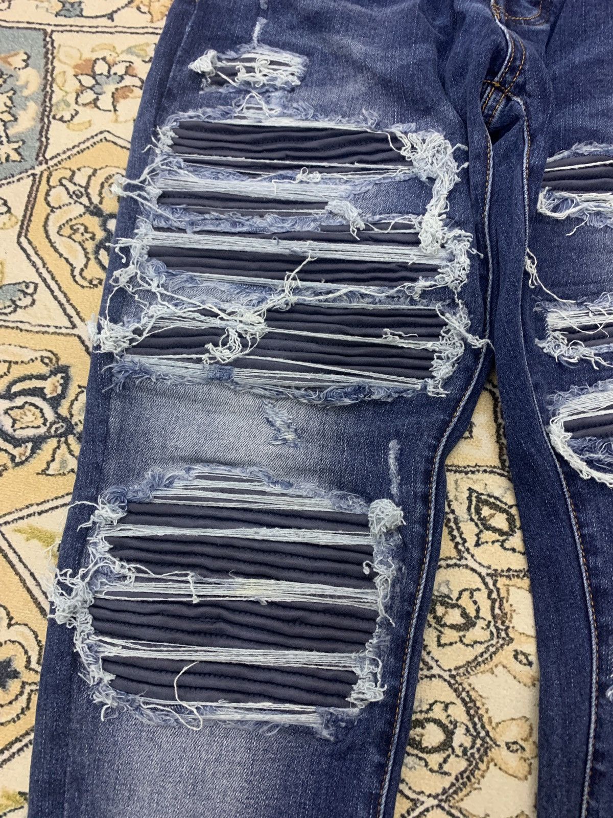 Amiri Amiri mx1 ripped skinny denim pants Size US 30 / EU 46 - 2 Thumbnail