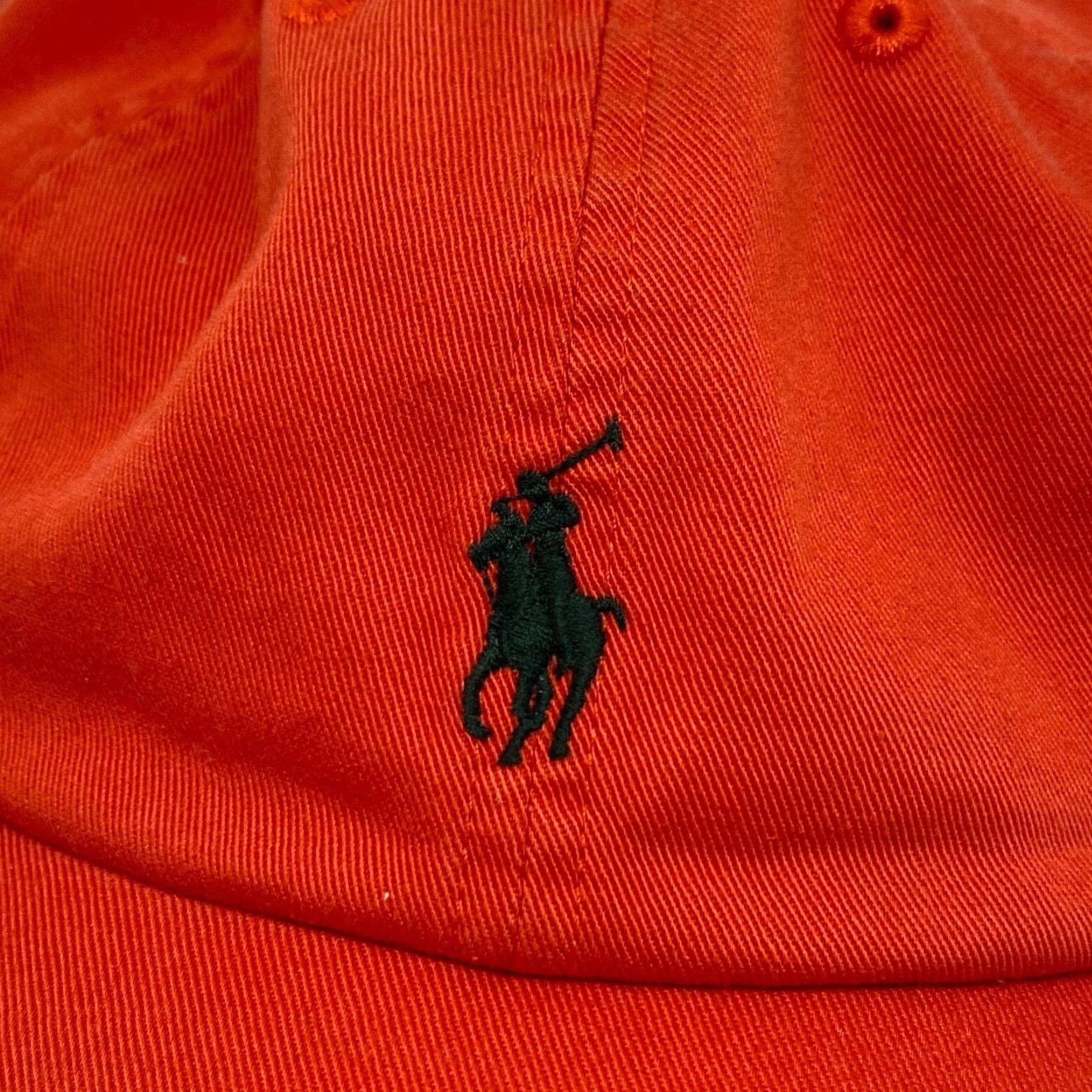 Polo Ralph Lauren VINTAGE Polo Ralph Lauren Hat Cap Strapback Orange Small Black Pony One Size Dad Size US M / EU 48-50 / 2 - 2 Thumbnail