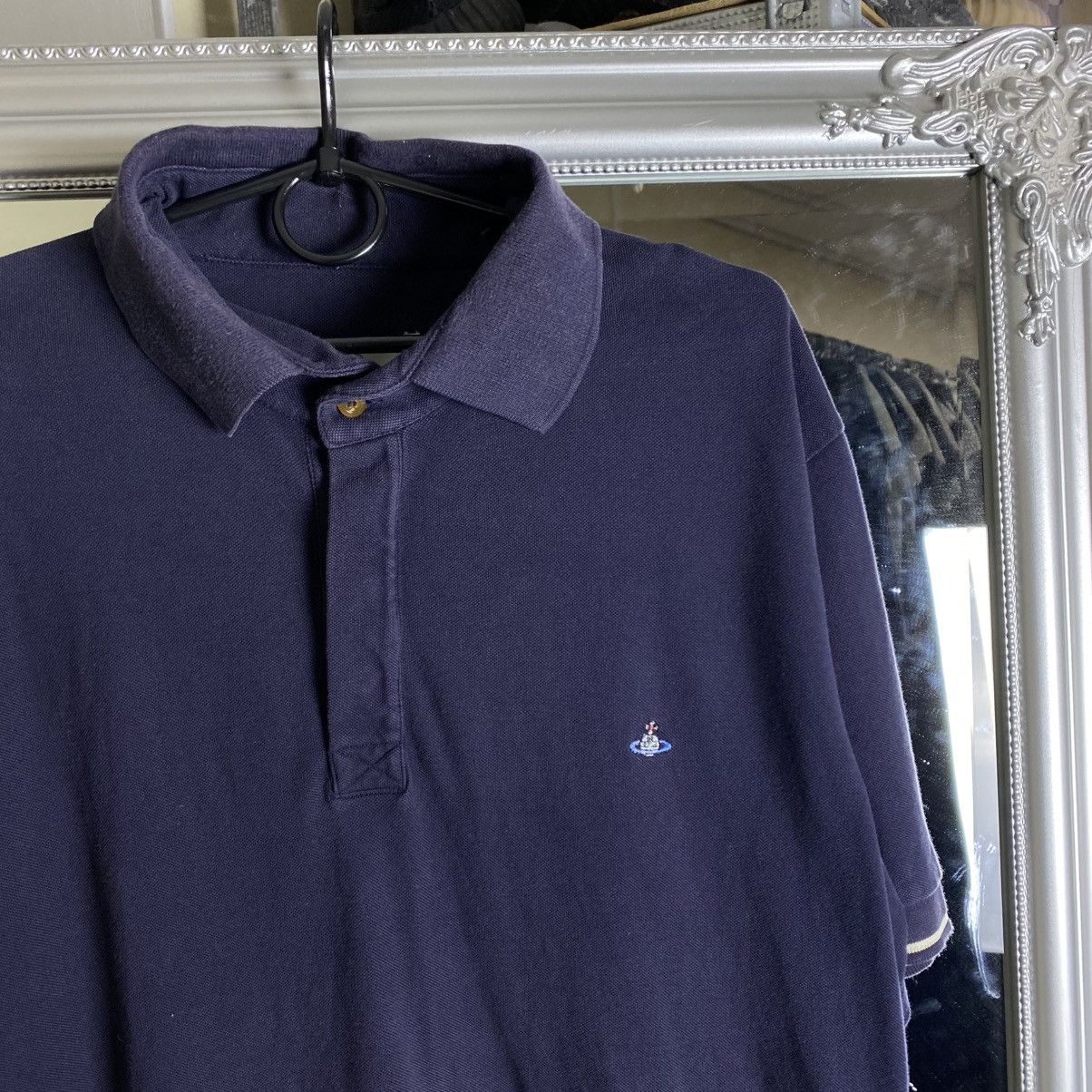 Vivienne Westwood Vivienne Westwood Polo T-Shirt Blue Orb Logo Size US XL / EU 56 / 4 - 3 Thumbnail