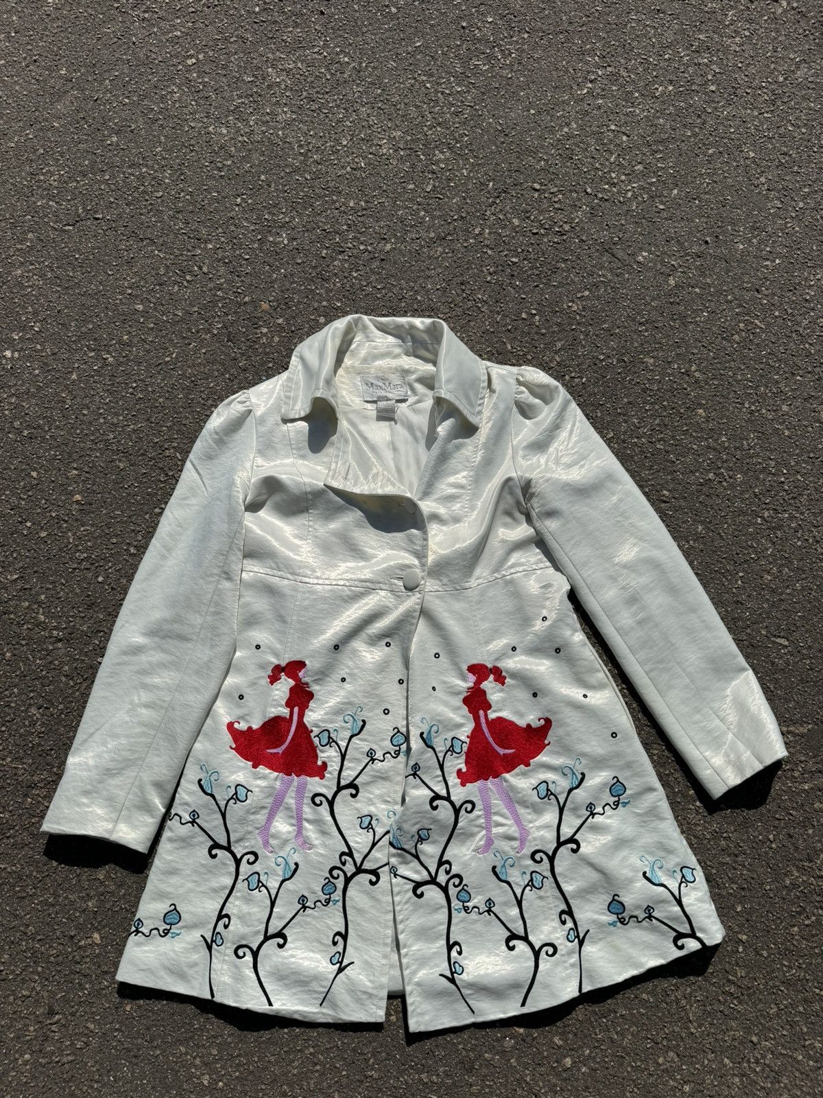 Max Mara vintage coat max mara full print luxury y2k Size L / US 10 / IT 46 - 1 Thumbnail