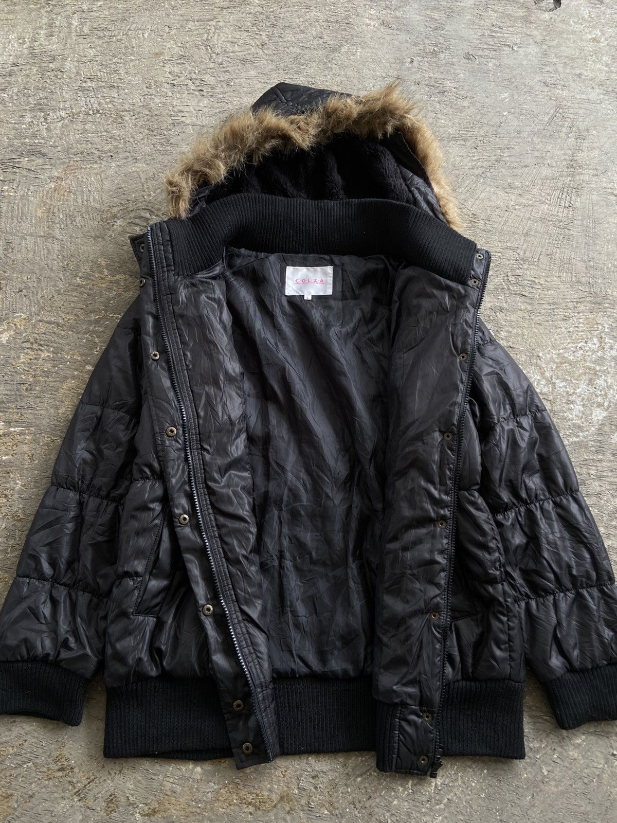 20471120 2000s Colza - Vkei Apocalypse Style Fur Hoodie Jacket Size US L / EU 52-54 / 3 - 5 Thumbnail