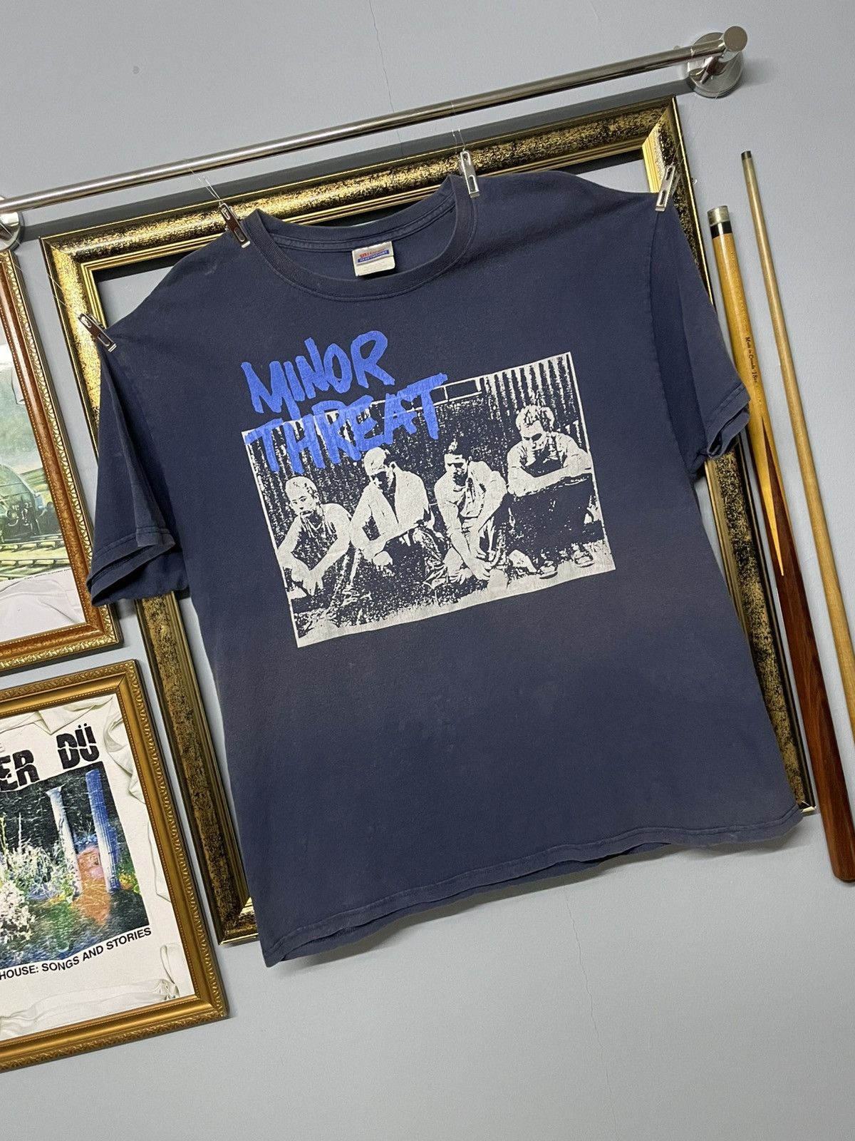 Vintage Vintage Minor Threat Out Of Step Hardcore Punk Sunfaded Tee Size US XL / EU 56 / 4 - 2 Thumbnail