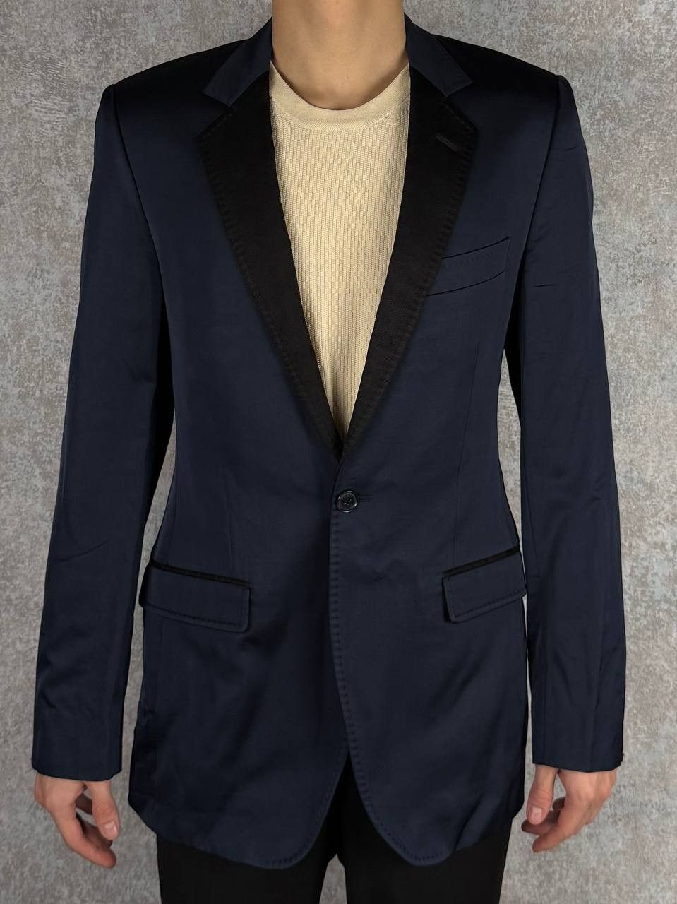 Dolce & Gabbana Dolce Gabbana Martini Navy Blue Blazer Size 46R - 3 Thumbnail