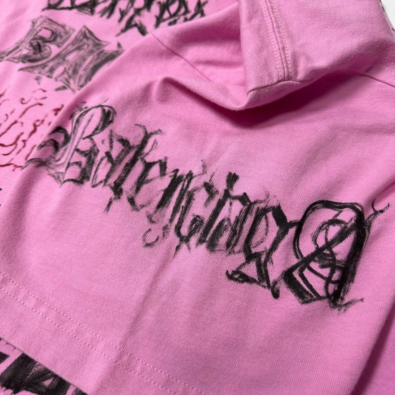 Balenciaga Balenciaga Letter printed T-shirt with round neck and shor Size XS / US 0-2 / IT 36-38 - 4 Thumbnail