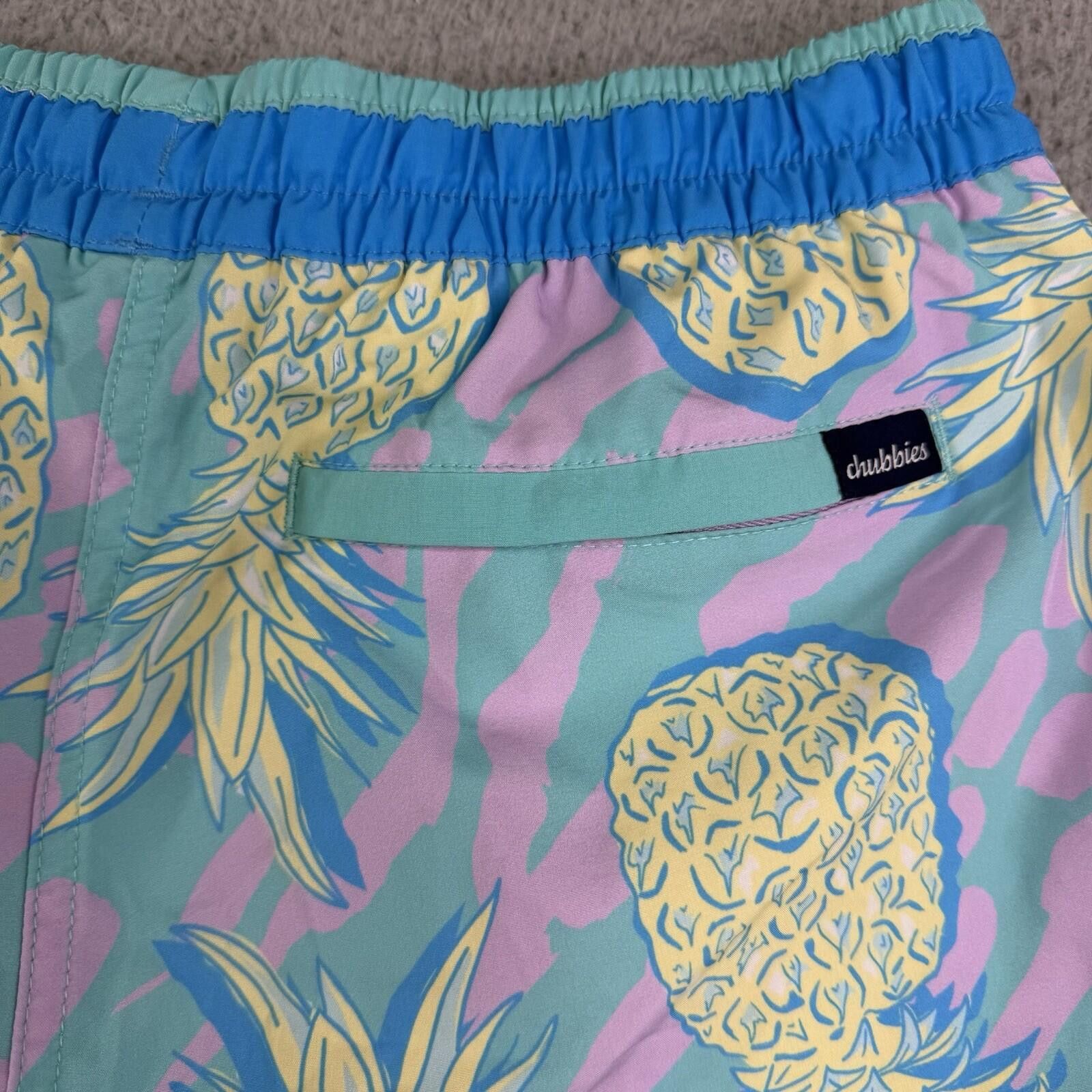 Chubbies Chubbies Pineapple Swim Trunks Men's M (29x5.5) Lined Size US 32 / EU 48 - 10 Thumbnail
