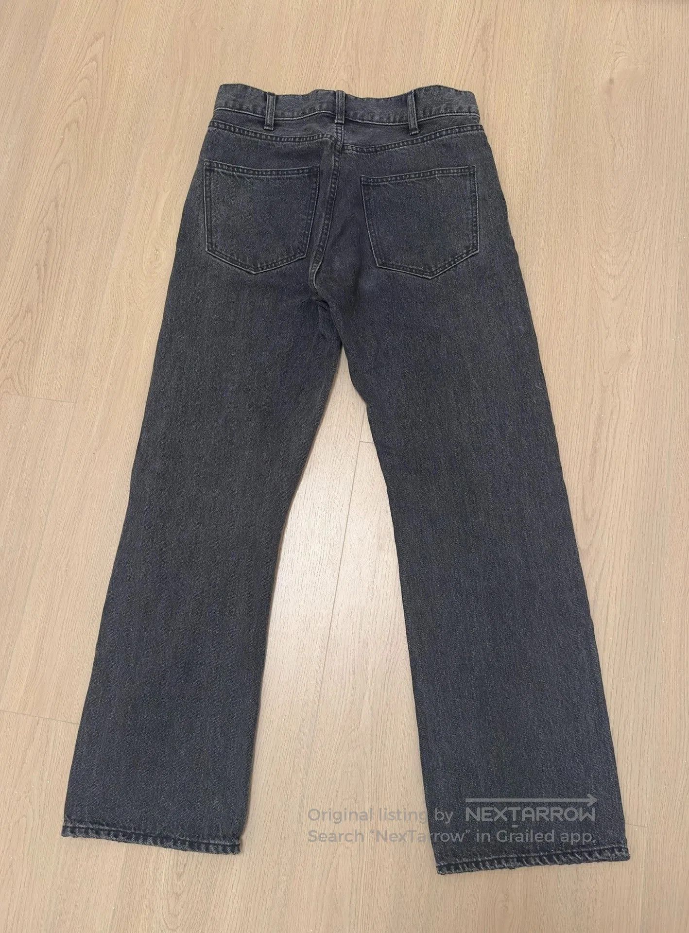 Celine CELINE Kurt Charcoal Washed Distressed Jeans. Size US 29 - 3 Thumbnail