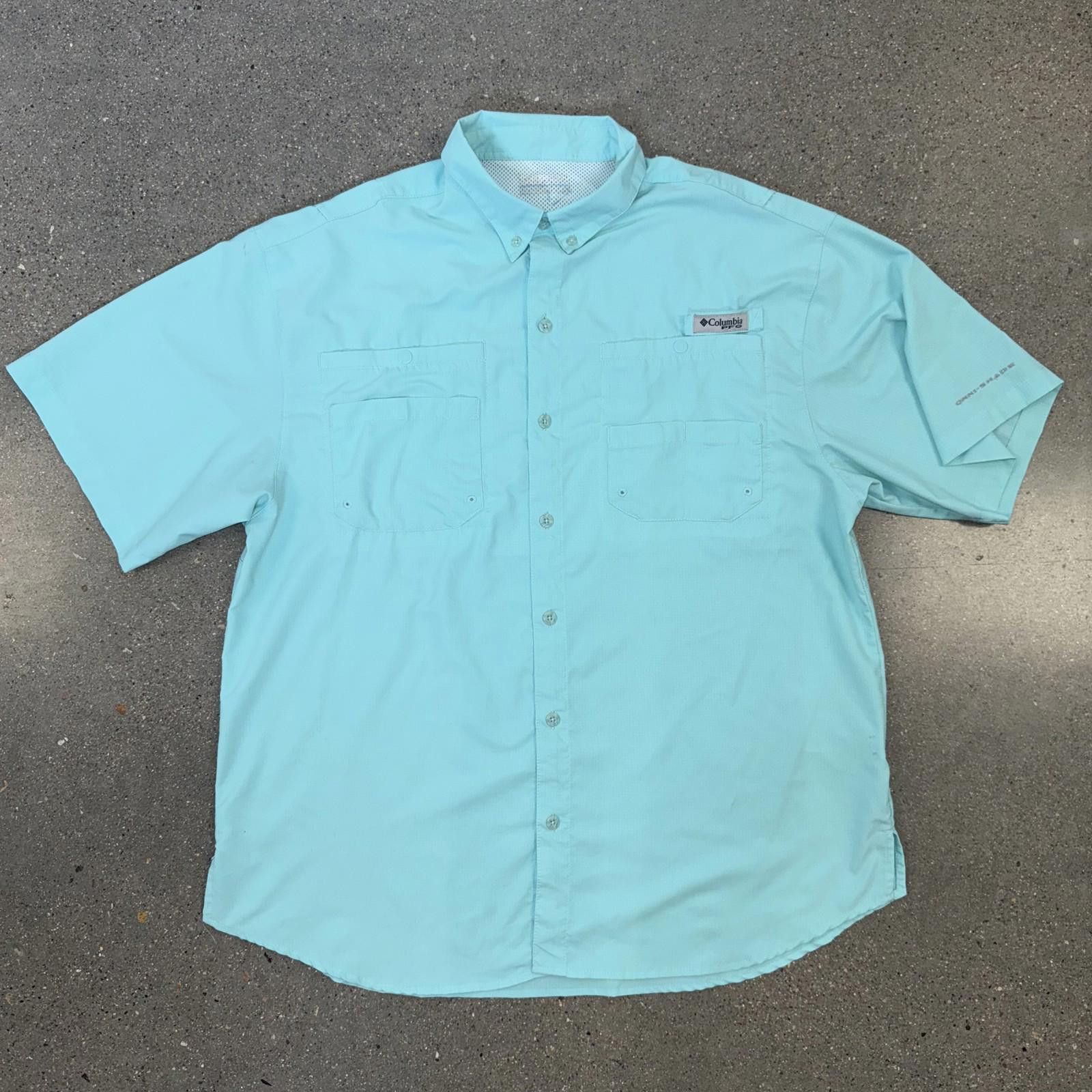 Columbia Columbia PFG Omni-Shade Shirt Mens L Blue Fishing Outdoor Size US L / EU 52-54 / 3 - 1 Thumbnail
