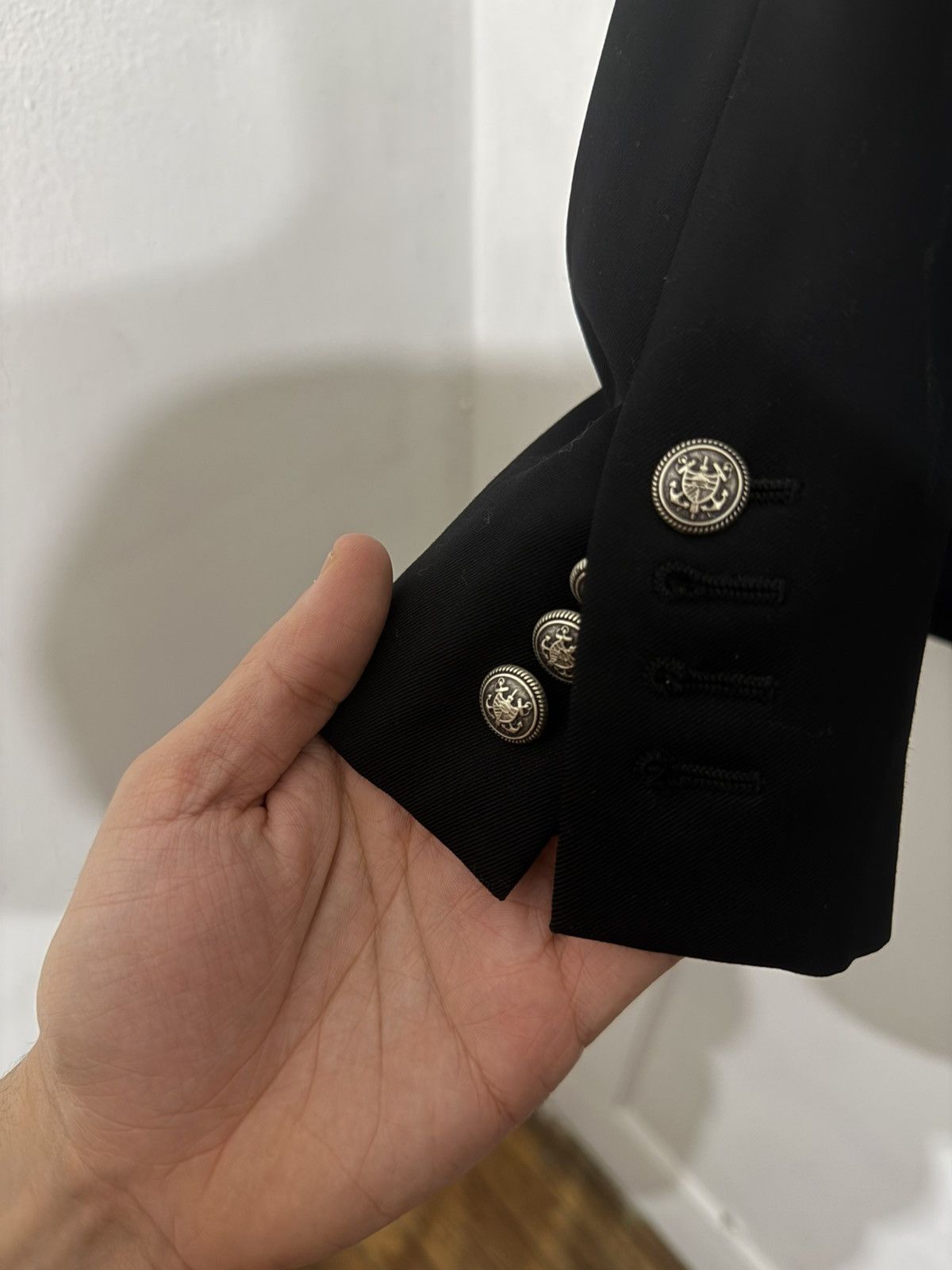 Saint Laurent Paris F/W16 Palladium Miltary Blazer *Rare* Size 54R - 3 Thumbnail
