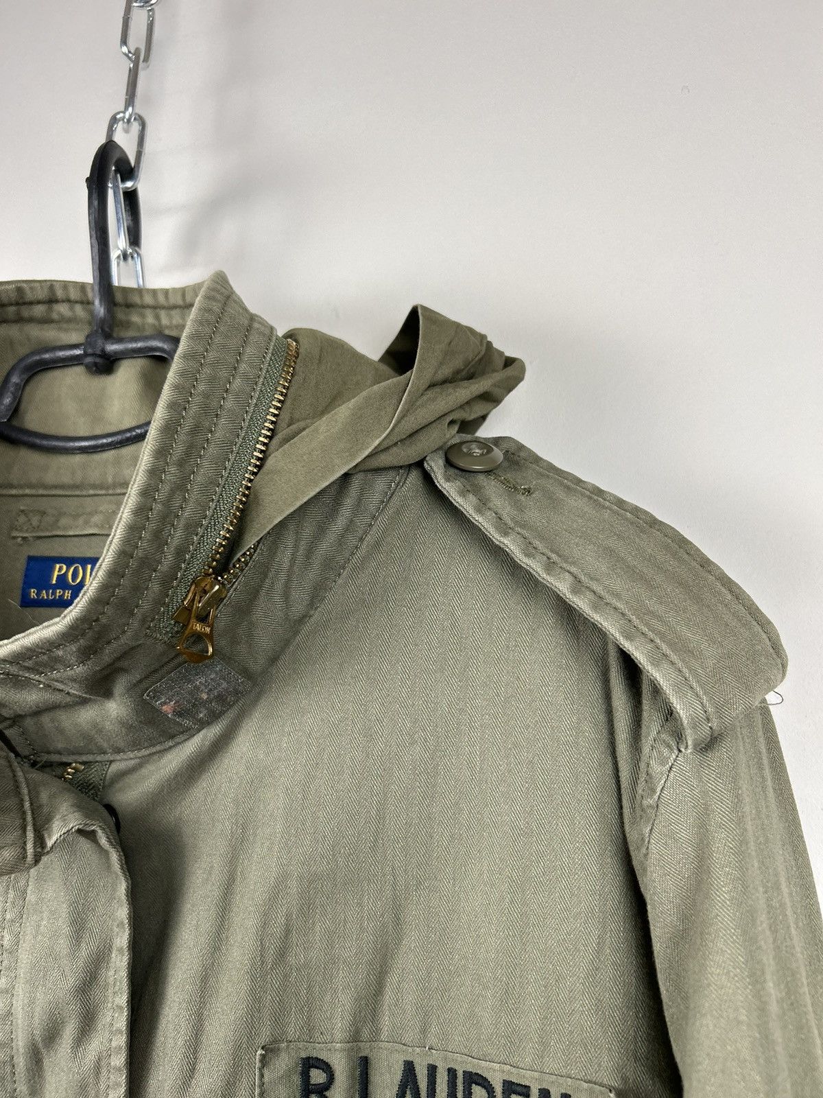 Polo Ralph Lauren Polo Ralph Lauren Green Military Army Herringbone USA Flag Size US L / EU 52-54 / 3 - 2 Thumbnail