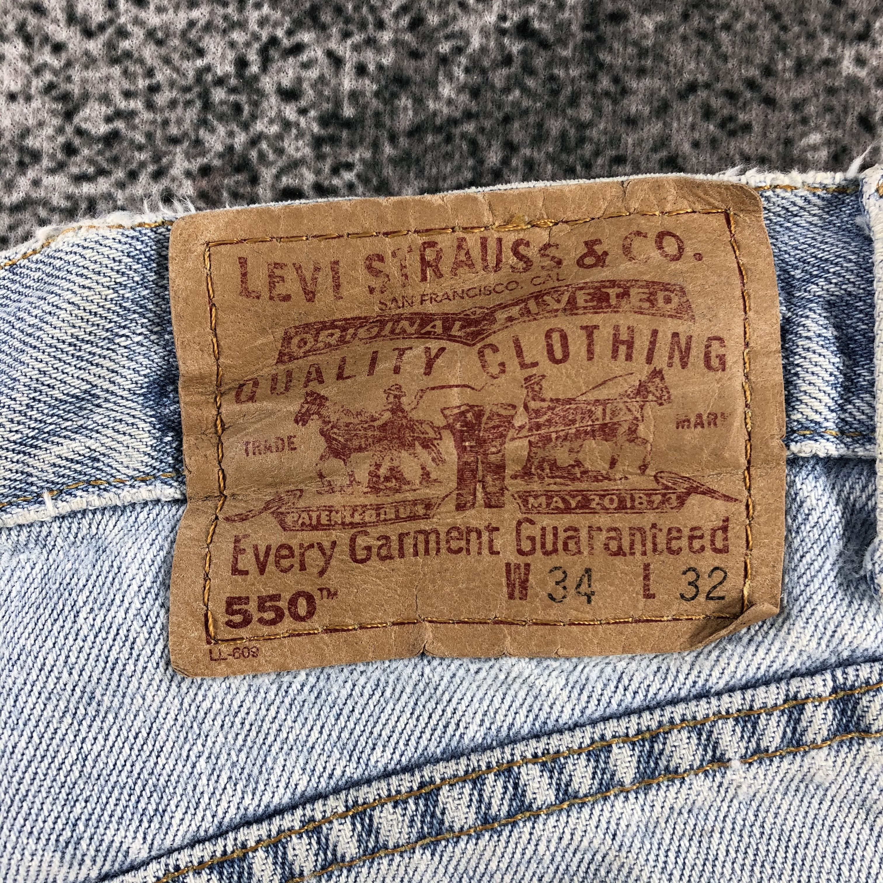 Levi's Vintage Levis 550 Jeans Relaxed Fit Denim KJ948 Size US 34 / EU 50 - 5 Thumbnail
