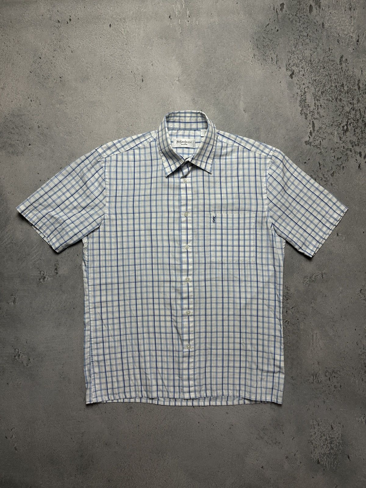 Yves Saint Laurent Lux YSL Shirt Cotton Yves Saint Laurent Summer Shirtsleeve Size US M / EU 48-50 / 2 - 5 Thumbnail