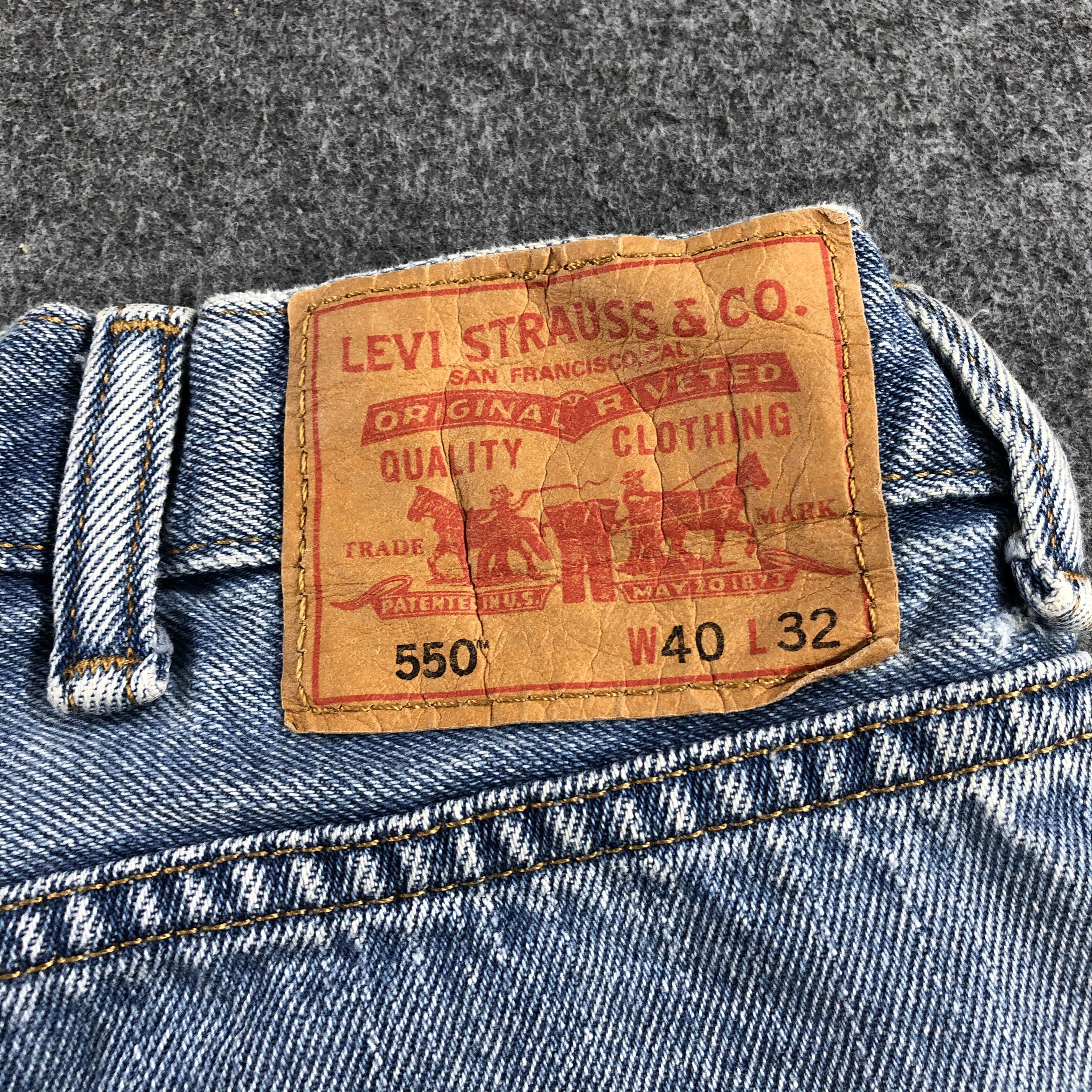 Levi's Vintage Light Wash Levis 550 Jeans-J2127 Size US 39 - 5 Thumbnail