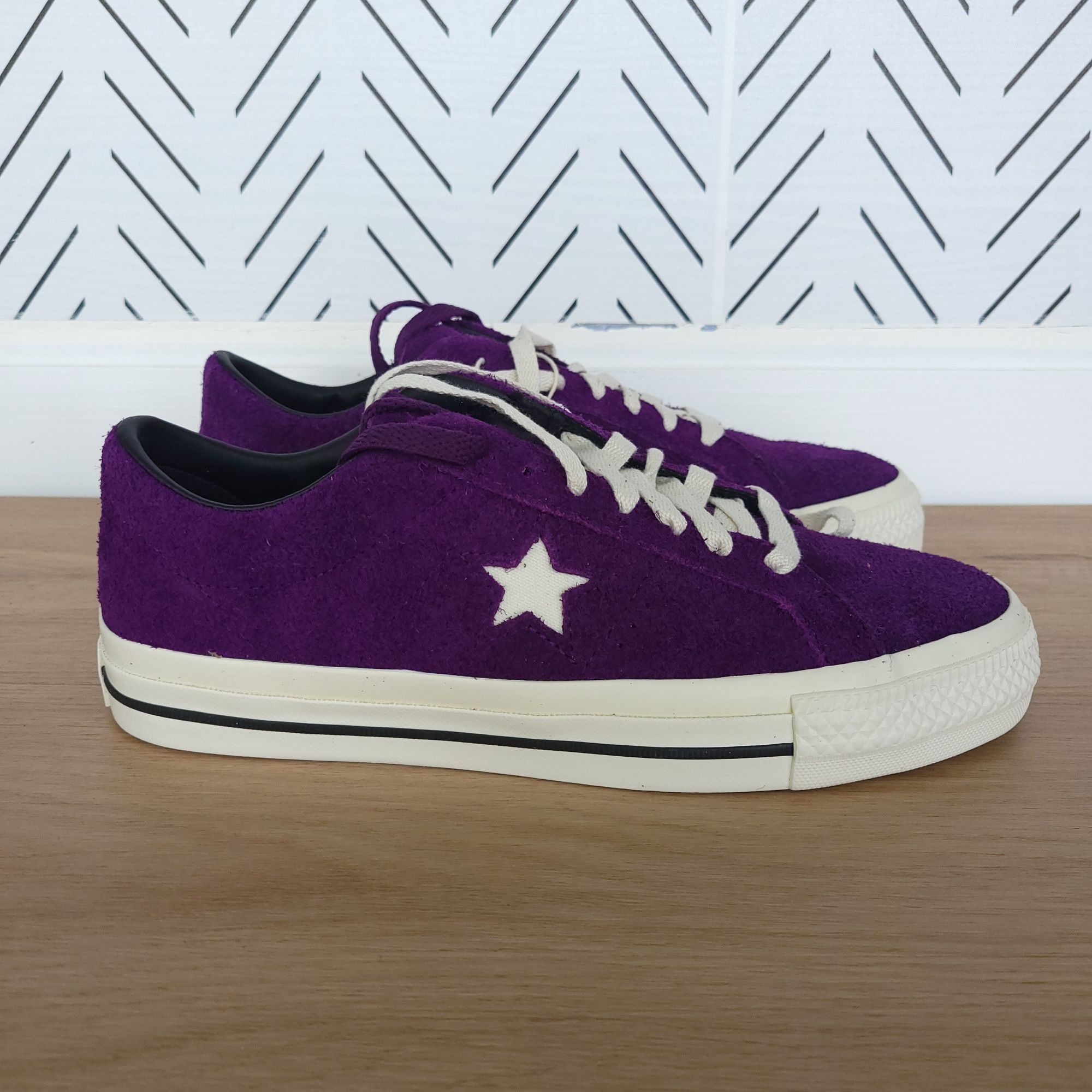 ⭐CONVERSE CONS One Star Pro OX 7 Mens Shoes Suede Purple Sne