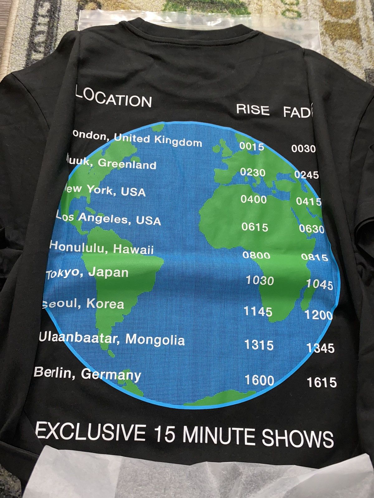 Palace Palace World Tour T-Shirt (SS25) Black Size US L / EU 52-54 / 3 - 2 Thumbnail