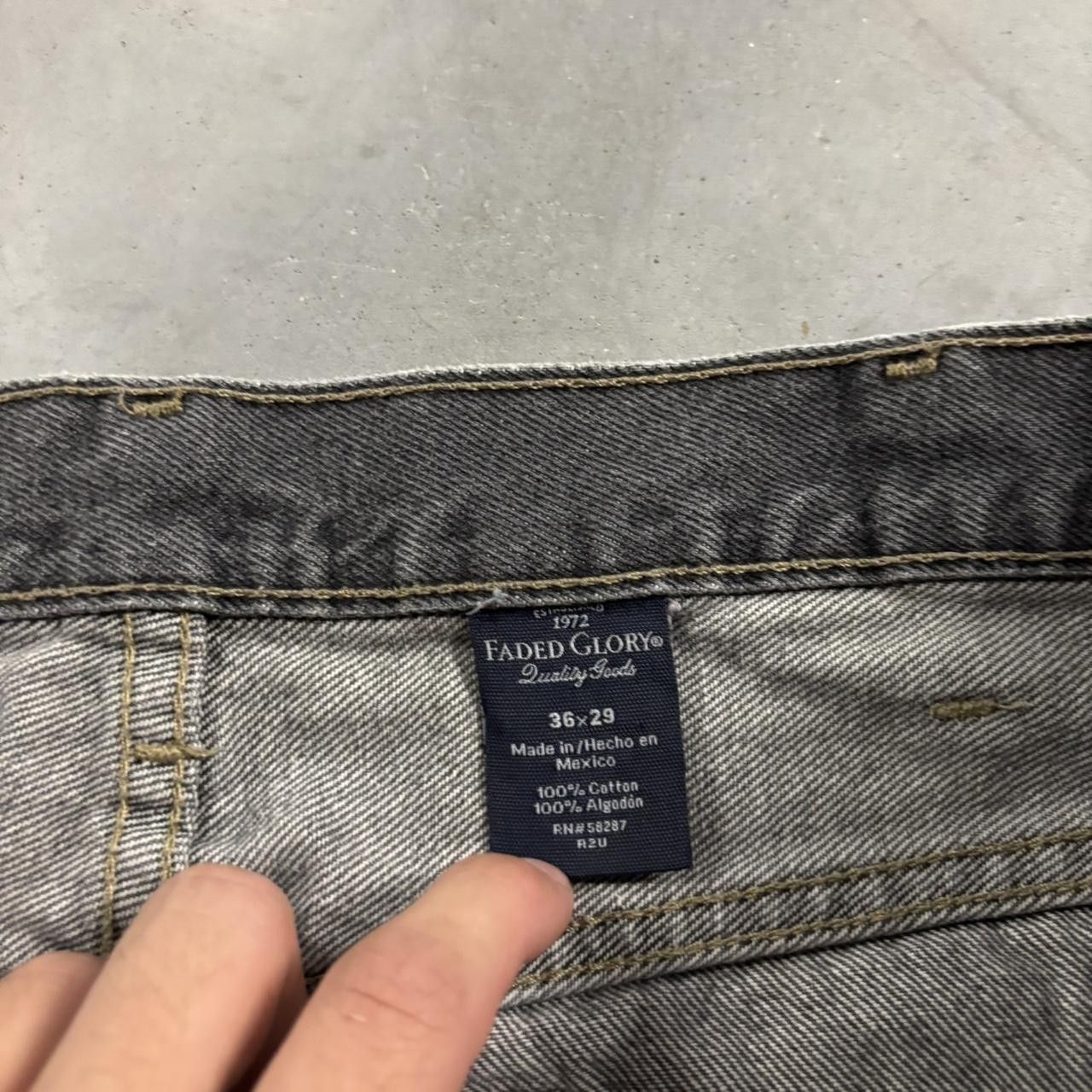 Vintage Crazy Vintage Y2K/2000s Grunge Faded Black Skater Denim Jeans! 35x28 Size US 35 - 7 Thumbnail