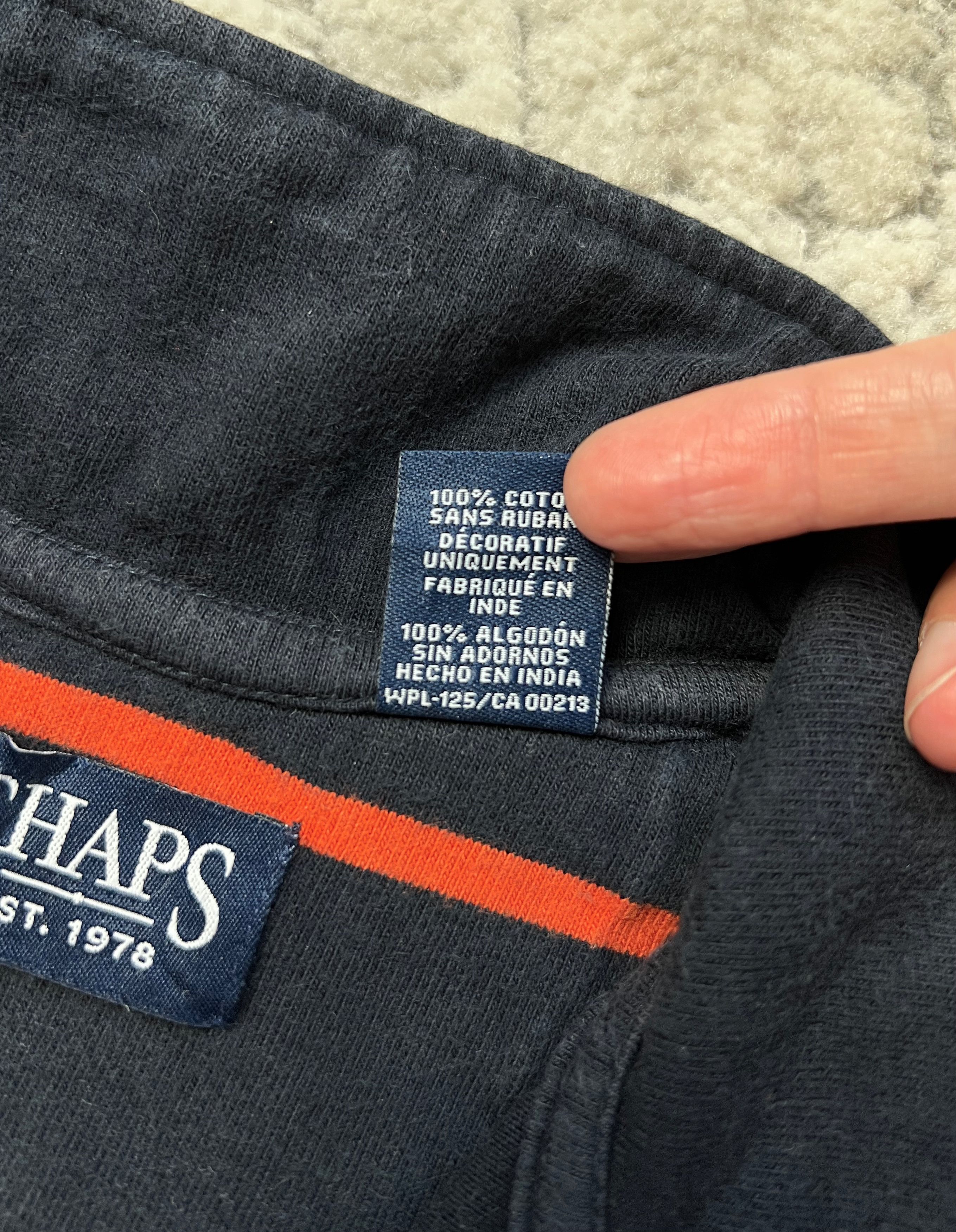 Chaps Chaps 1/4 Zip Orange Stripe Rugby Pullover Sweatshirt L Size US L / EU 52-54 / 3 - 16 Thumbnail