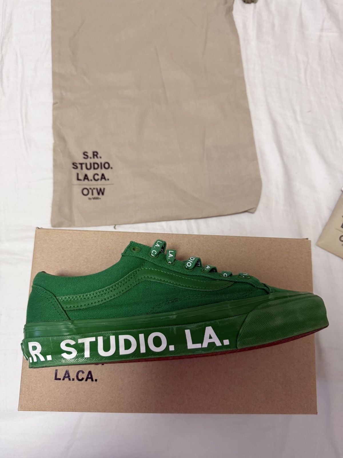 Sterling Ruby × Vans Sterling Ruby x Vans Old Skool Green Rare Limited Size US 7.5 / EU 40-41 - 3 Thumbnail