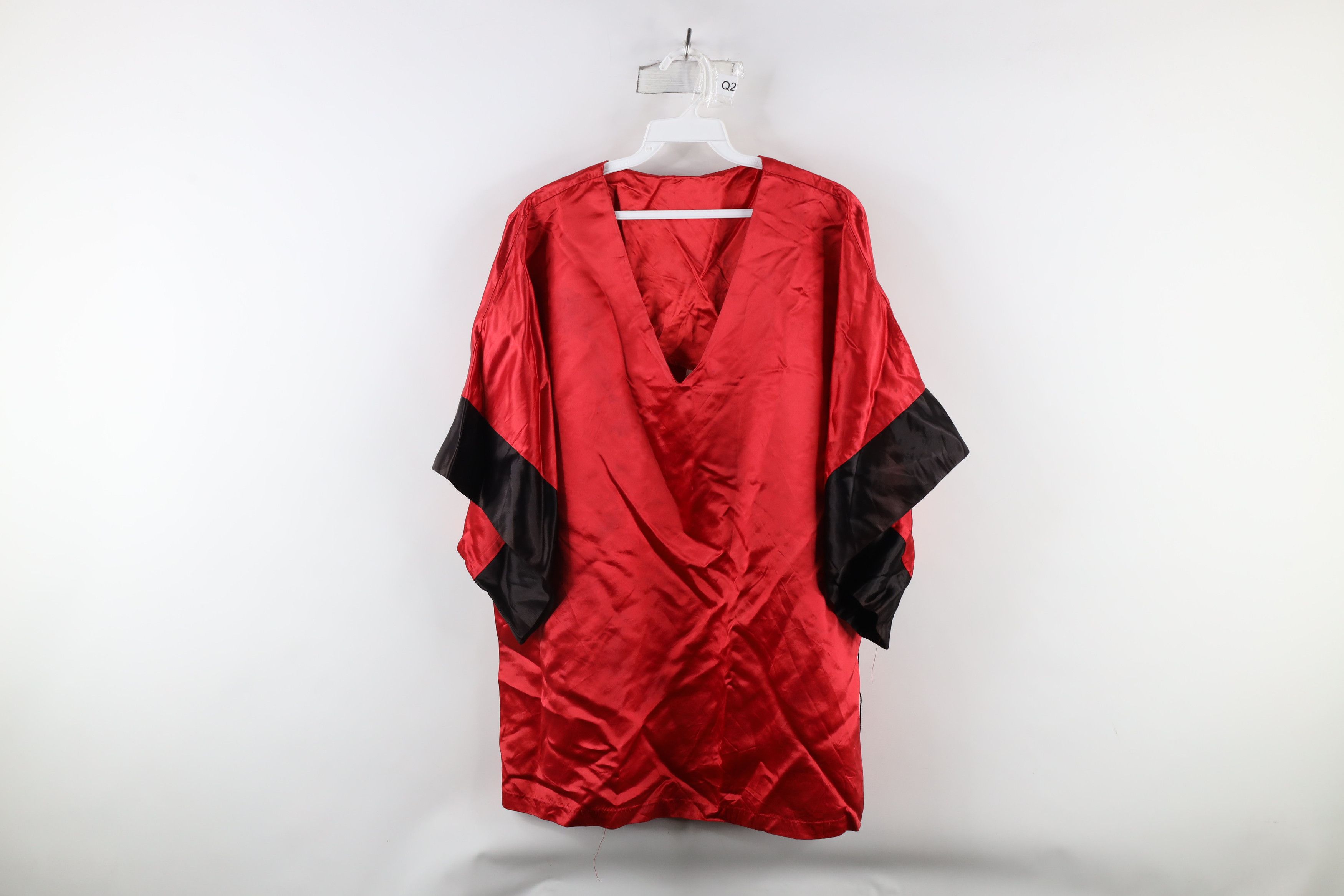 Vintage Vintage 50s 60s Silk Japanese Crane Kimono Shirt Red Size S / US 4 / IT 40 - 1 Thumbnail