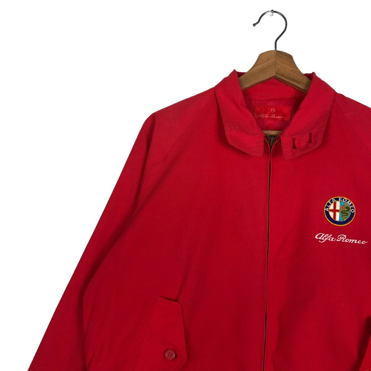 Japanese Brand 🔥Vintage Bomber Jacket Alfa Romeo Big Logo Car Jacket Size US M / EU 48-50 / 2 - 7 Thumbnail