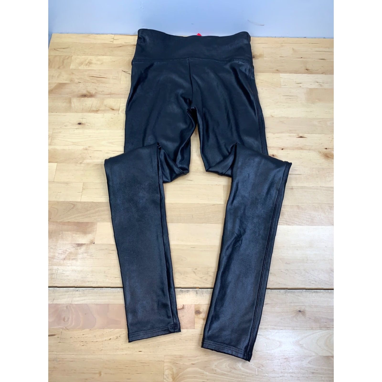Spanx Spanx Faux Leather Leggings Womens S Black Casual 27" Inseam #8130 Size 28" / US 6 / IT 42 - 4 Thumbnail
