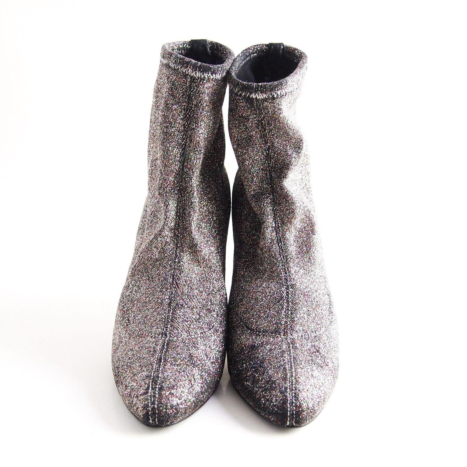 Giuseppe Zanotti Zanotti Sock Boots Heels MultiColor Glitter US 5 EU 35 Size US 5 / IT 35 - 3 Thumbnail