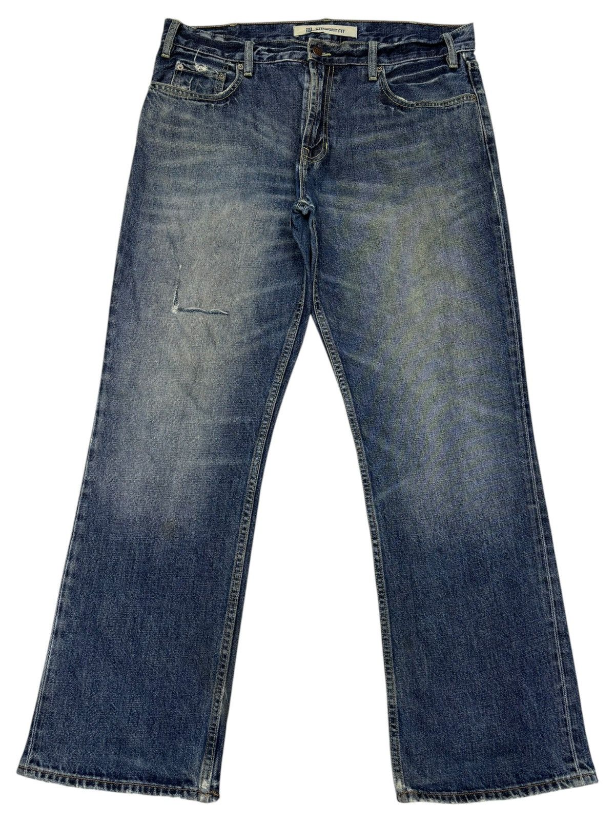 Kapital BAGGY FLARE JEANS DISTRESSED DENIM GAP AGE WASH JEANS Size US 37 - 7 Thumbnail