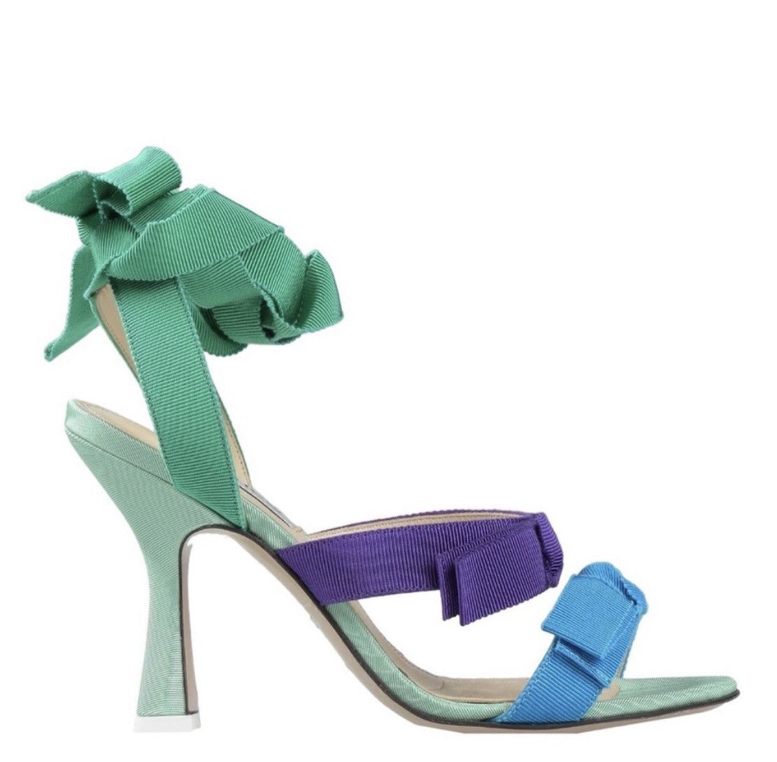 The Attico The attico Multicolored Ribbon Leather Strap Design Sandals Size US 5 / IT 35 - 4 Thumbnail